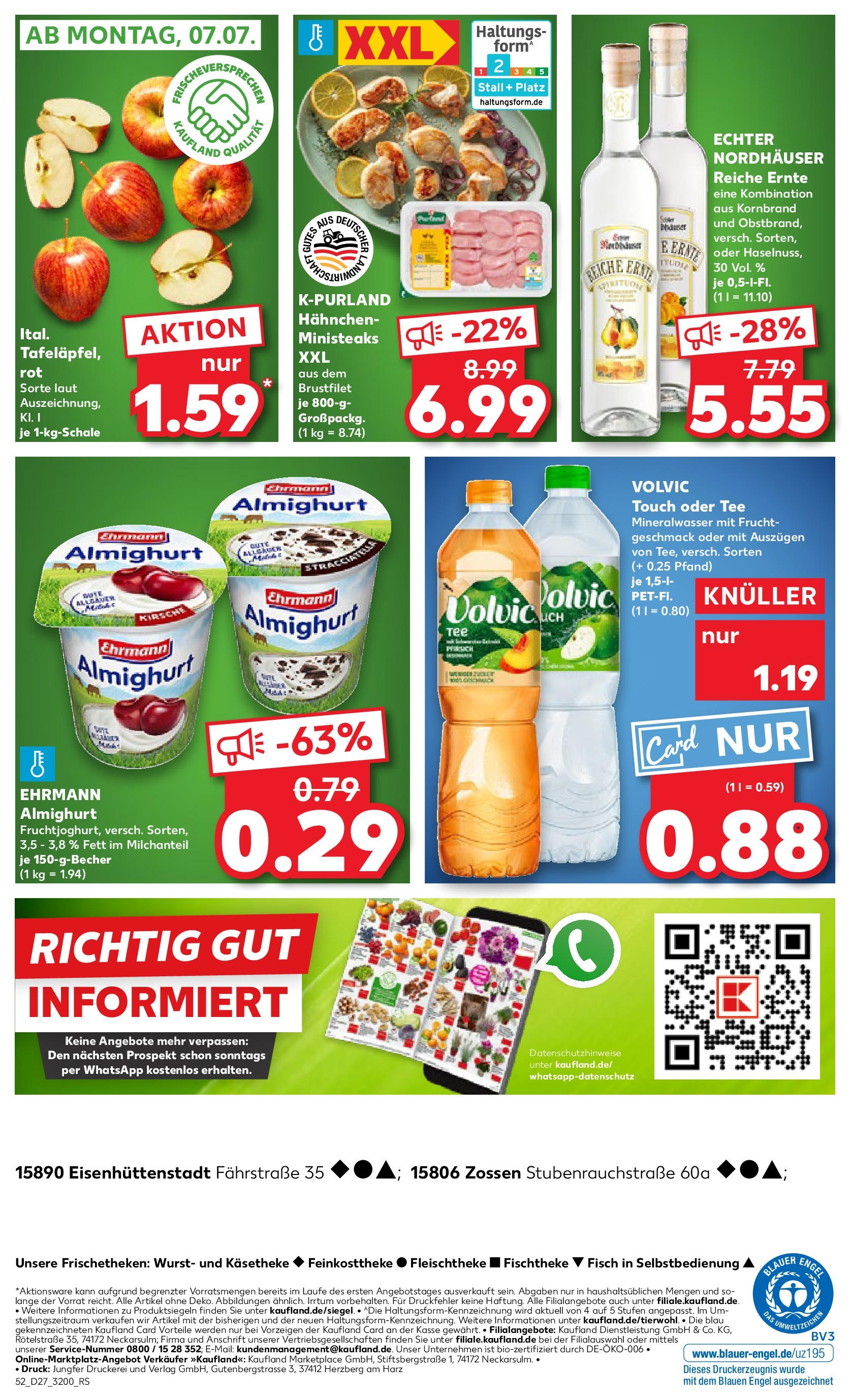 Prospekt Kaufland ab 03.07.2025 » Angebote und Werbung Online | Seite: 52 | Produkte: Hahnchen, Fisch, Wurst, Tee Prospekt Kaufland ab 03.07.2025 » Angebote Online zum Blättern | Seite: 52 | Produkte: Hahnchen, Fisch, Wurst, Tee