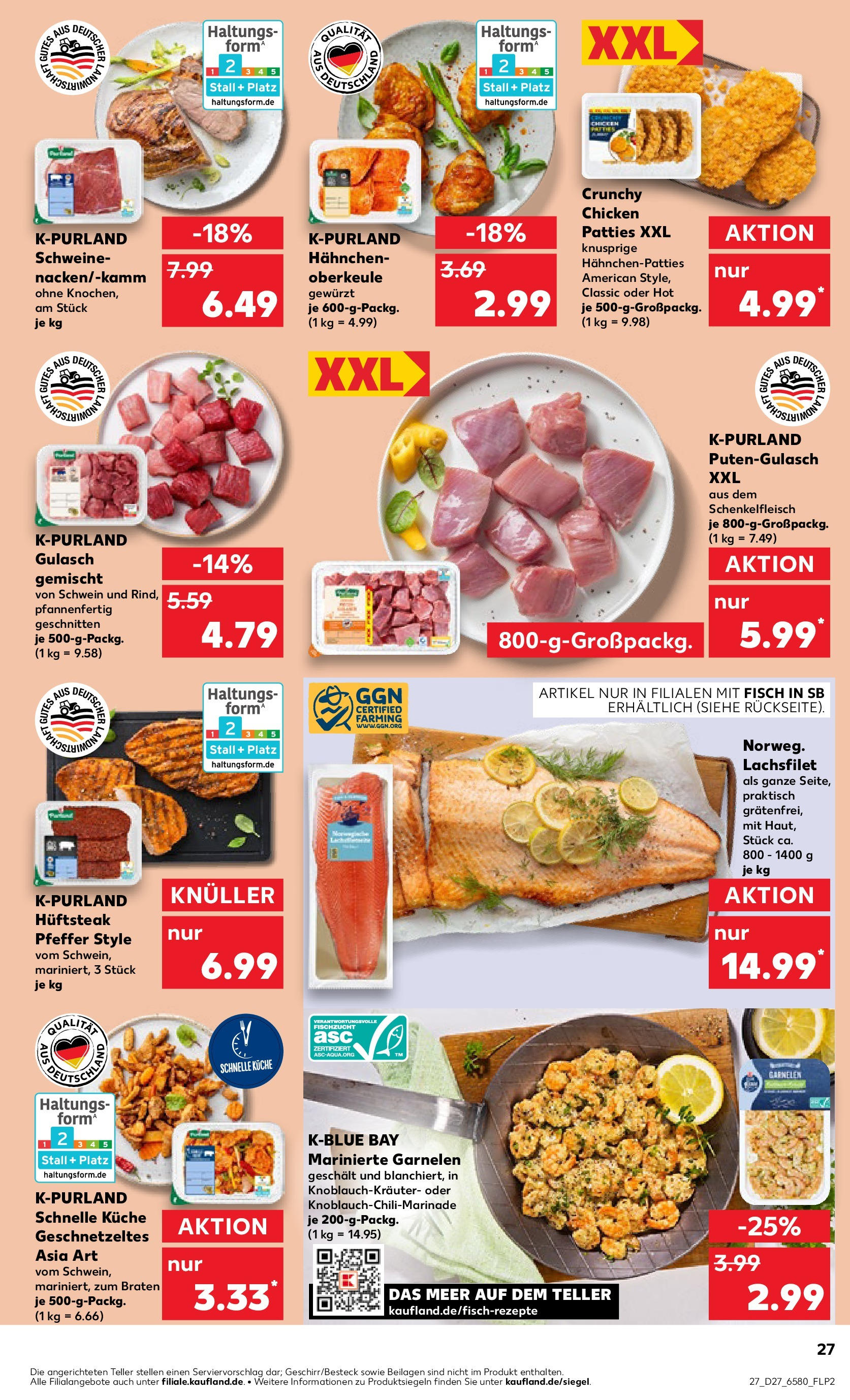 Prospekt Kaufland ab 03.07.2025 » Angebote und Werbung Online | Seite: 27 | Produkte: Hahnchen, Küche, Gulasch, Pfeffer Prospekt Kaufland ab 03.07.2025 » Angebote Online zum Blättern | Seite: 27 | Produkte: Hahnchen, Küche, Gulasch, Pfeffer