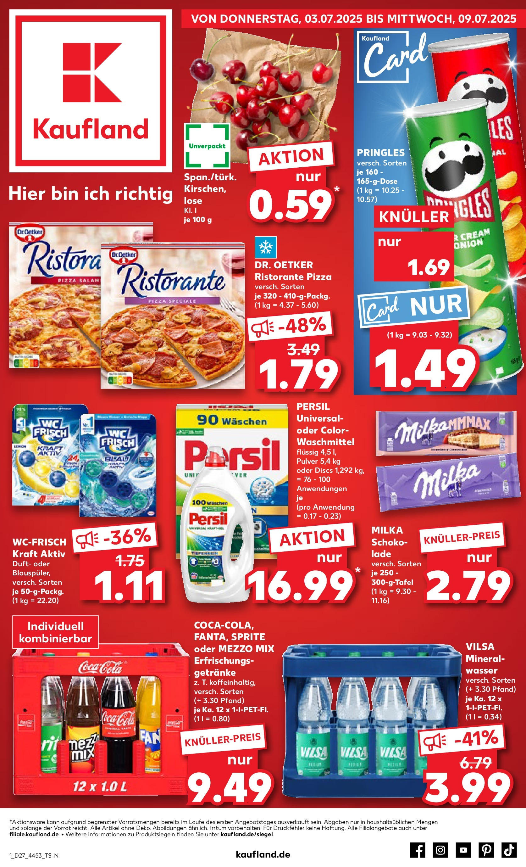 Prospekt Kaufland ab 06.07.2025 » Angebote und Werbung Online | Seite: 16 | Produkte: Cola, Schokolade, Milka schokolade, Persil Prospekt Kaufland ab 06.07.2025 » Angebote Online zum Blättern | Seite: 16 | Produkte: Cola, Schokolade, Milka schokolade, Persil