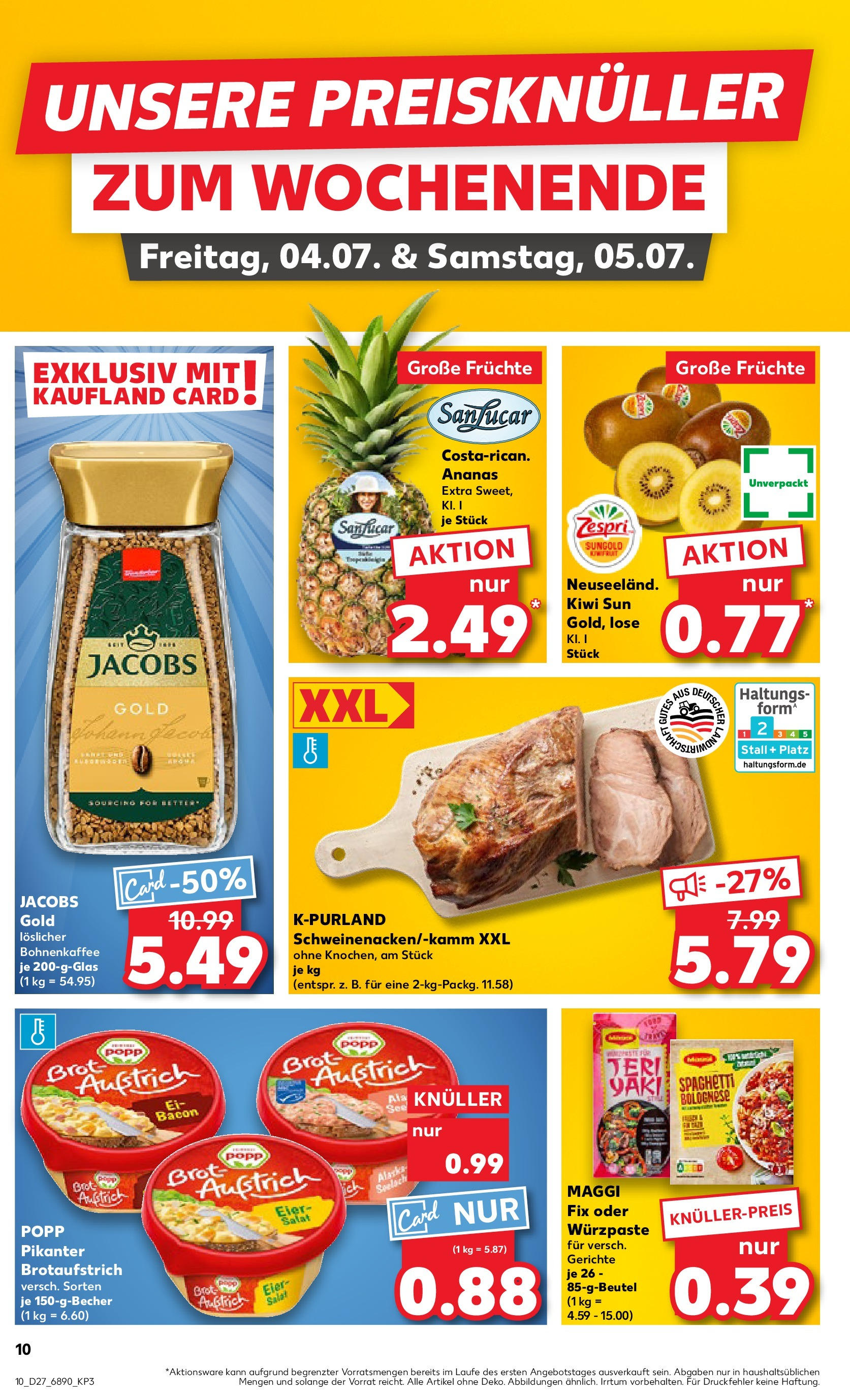 Prospekt Kaufland ab 03.07.2025 » Angebote und Werbung Online | Seite: 10 | Produkte: Maggi, Ananas, Brot, Salat Prospekt Kaufland ab 03.07.2025 » Angebote Online zum Blättern | Seite: 10 | Produkte: Maggi, Ananas, Brot, Salat
