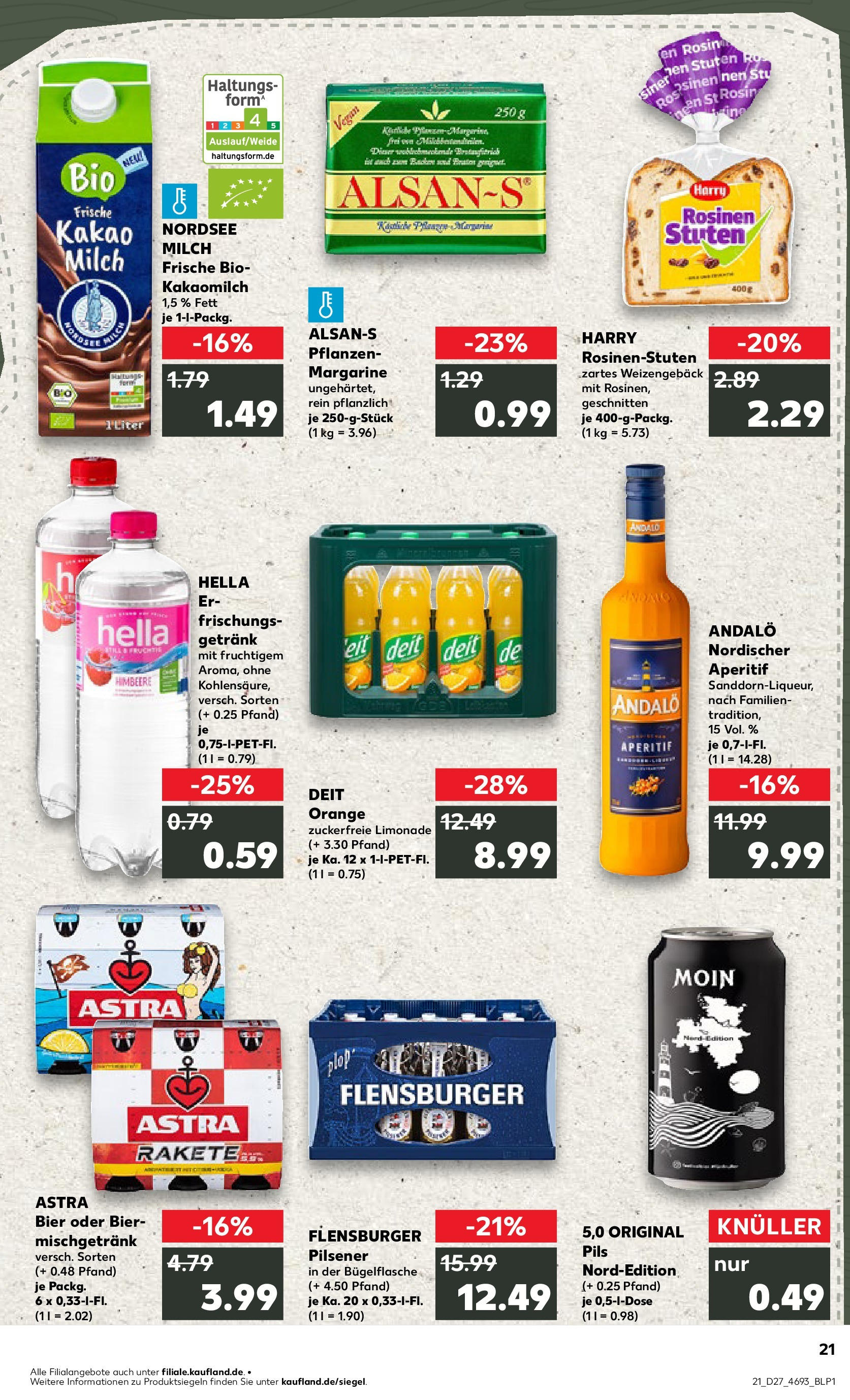 Prospekt Kaufland ab 03.07.2025 » Angebote und Werbung Online | Seite: 21 | Produkte: Astra, Flensburger, Rosinen, Hella Prospekt Kaufland ab 03.07.2025 » Angebote Online zum Blättern | Seite: 21 | Produkte: Astra, Flensburger, Rosinen, Hella