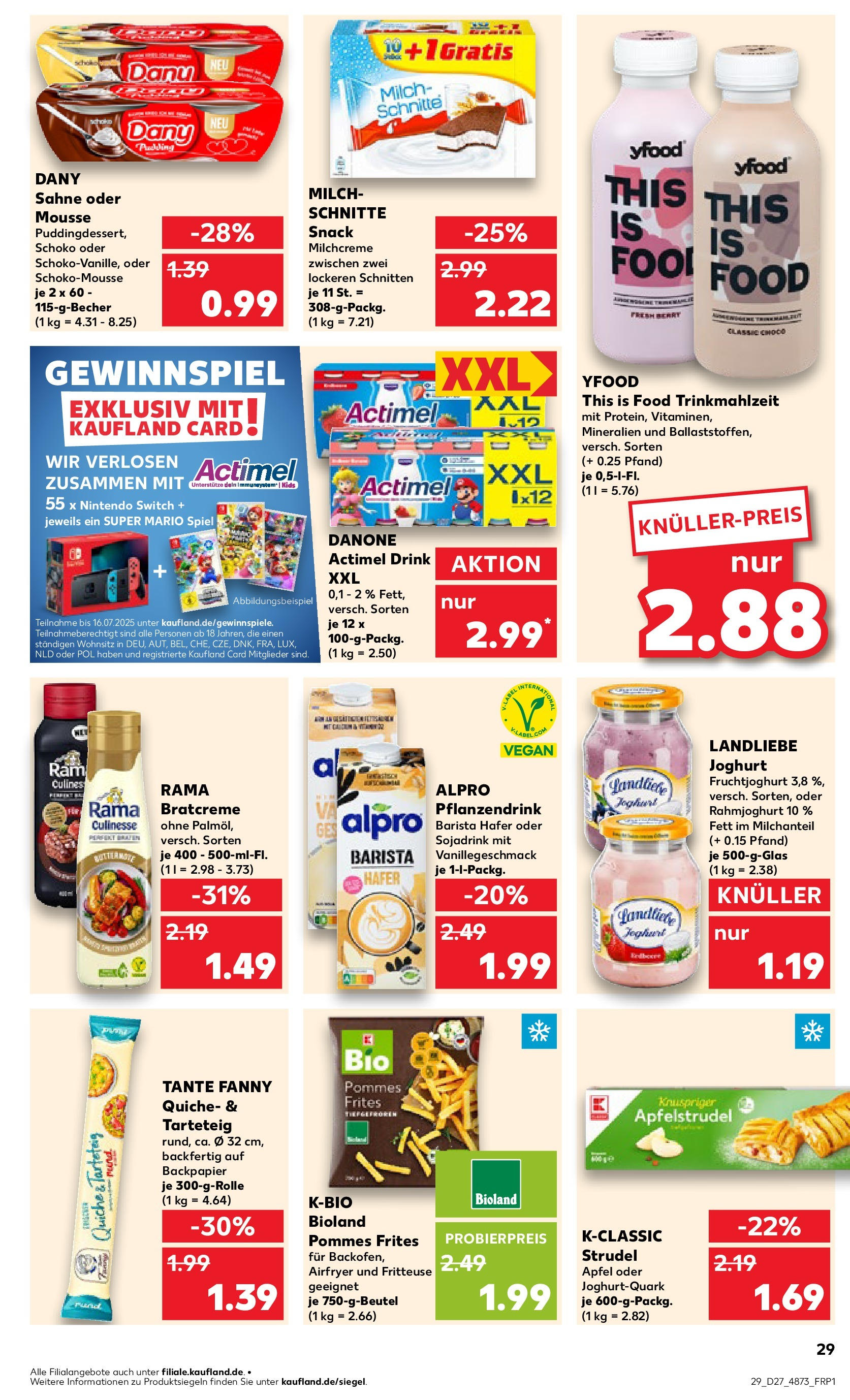 Prospekt Kaufland ab 03.07.2025 » Angebote und Werbung Online | Seite: 29 | Produkte: Pommes, Äpfel, Fruchtjoghurt, Fritteuse Prospekt Kaufland ab 03.07.2025 » Angebote Online zum Blättern | Seite: 29 | Produkte: Pommes, Äpfel, Fruchtjoghurt, Fritteuse