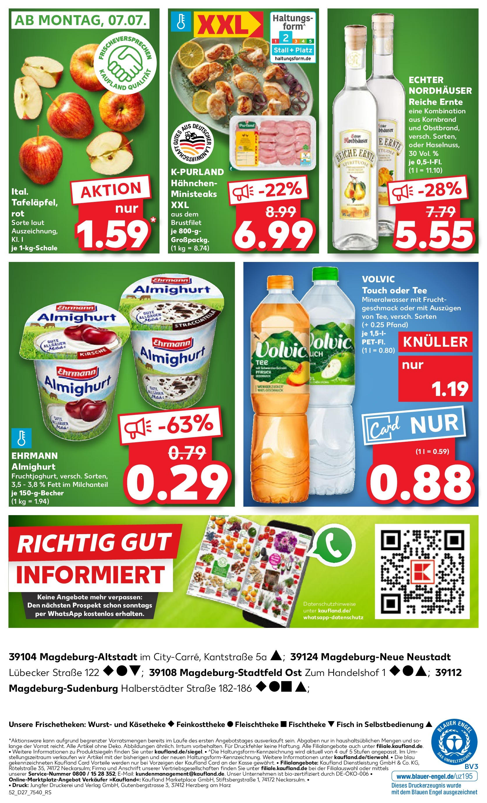 Prospekt Kaufland ab 03.07.2025 » Angebote und Werbung Online | Seite: 52 | Produkte: Hahnchen, Ehrmann almighurt, Wurst, Tee Prospekt Kaufland ab 03.07.2025 » Angebote Online zum Blättern | Seite: 52 | Produkte: Hahnchen, Ehrmann almighurt, Wurst, Tee