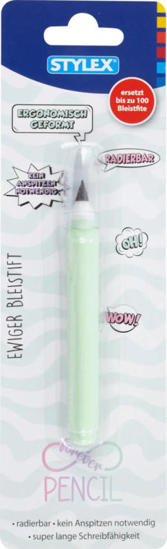 Stylex Bleistift unendlich, mint (23x24,5x28 cm)