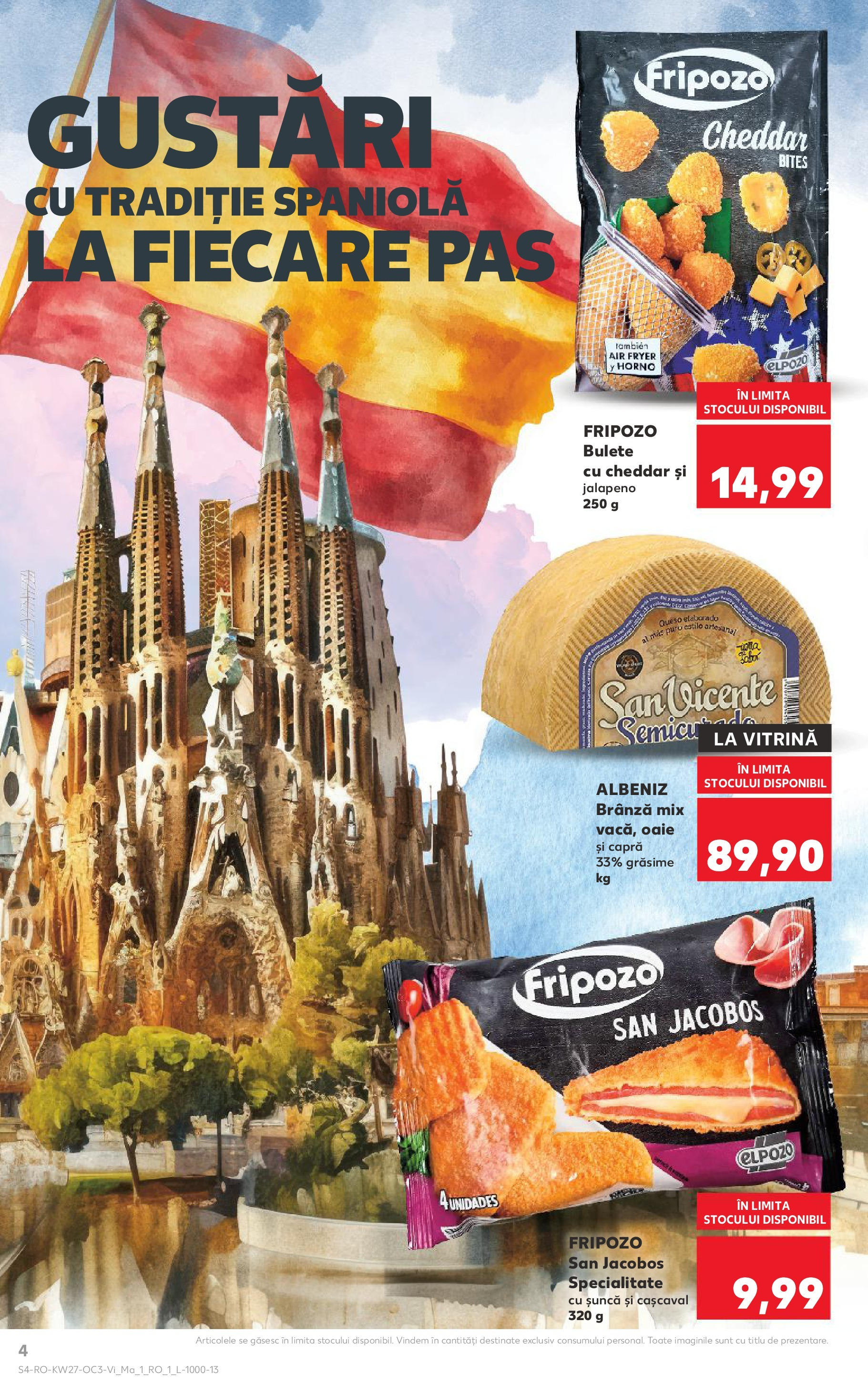 Catalog Kaufland - Sfântu Gheorghe 04.07.2025 - Revista si Oferta | Pagină: 4 | Produse: Vitrină, Cașcaval, Brânză, Șuncă