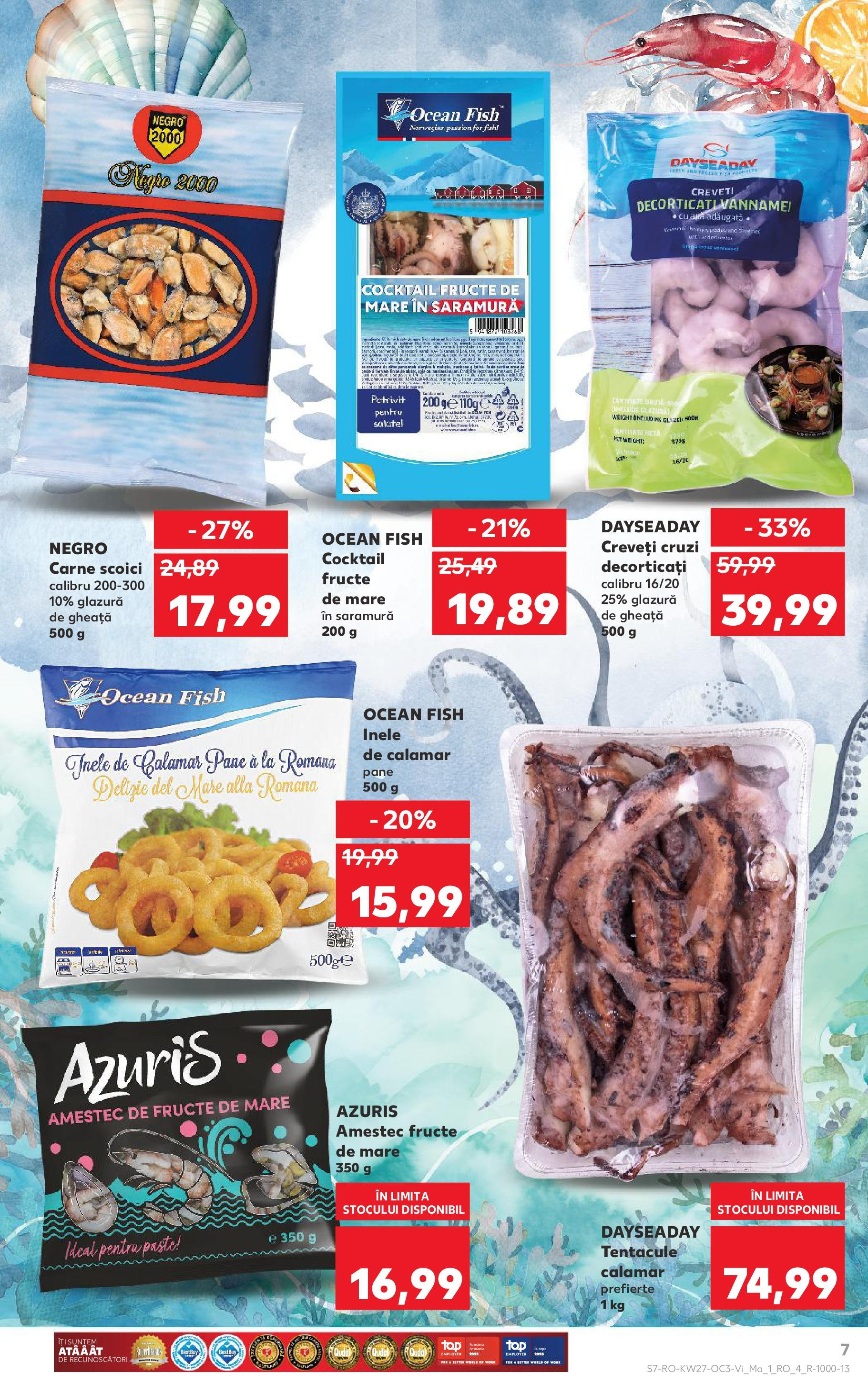 Catalog Kaufland - Sfântu Gheorghe 04.07.2025 - Revista si Oferta | Pagină: 7 | Produse: Cocktail, Paste, Fructe, Fructe De Mare