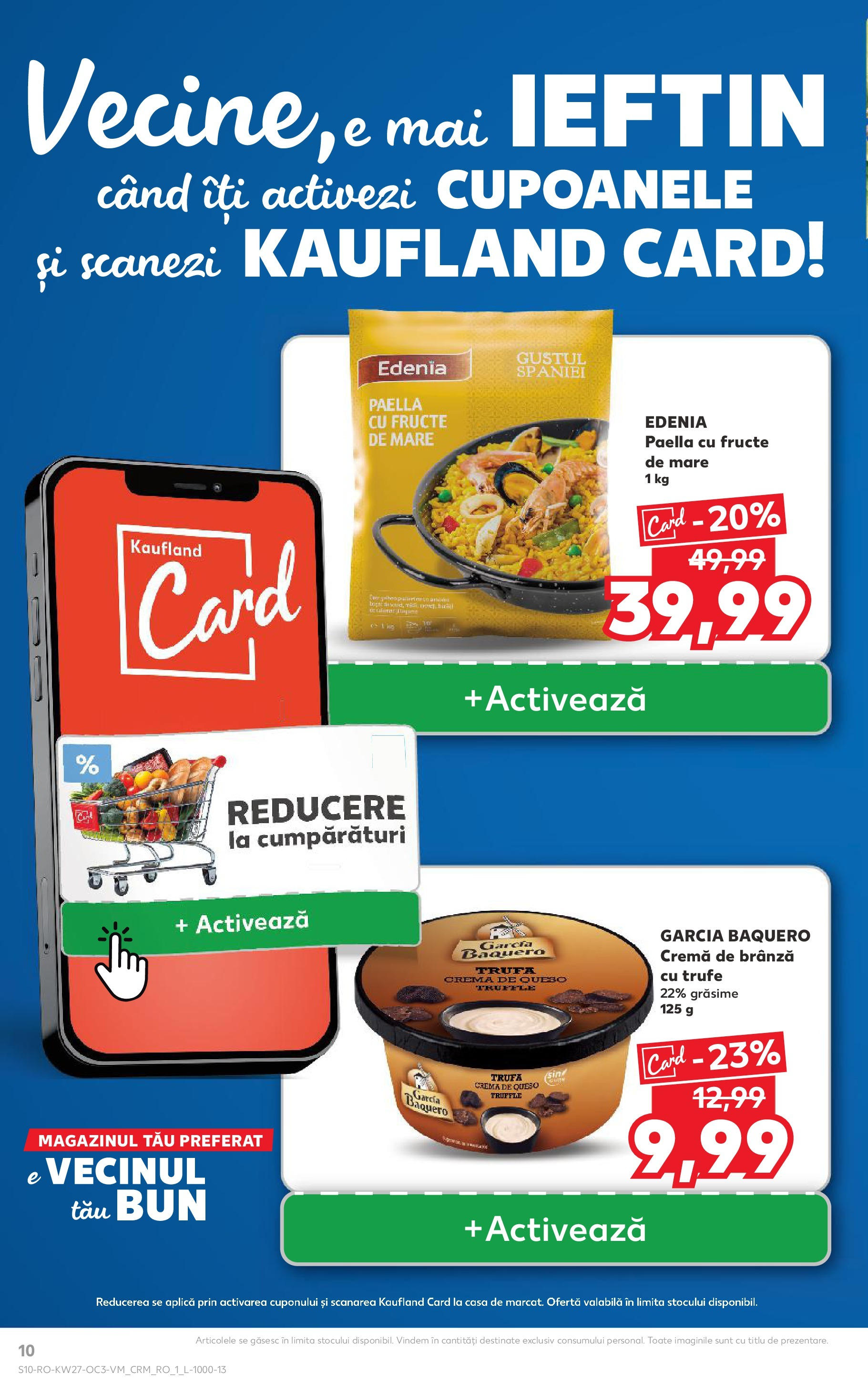 Catalog Kaufland - Sfântu Gheorghe 04.07.2025 - Revista si Oferta | Pagină: 10 | Produse: Brânză, Cremă de brânză, Fructe, Fructe De Mare