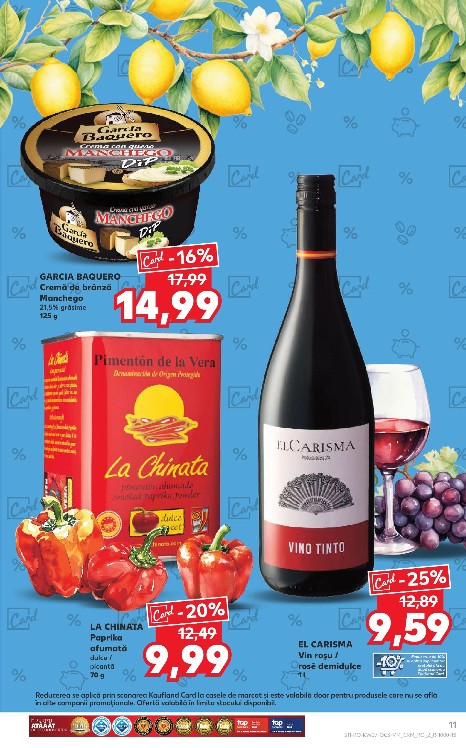 Catalog Kaufland - Sfântu Gheorghe 04.07.2025 - Revista si Oferta | Pagină: 11 | Produse: Brânză, Cremă, Vin, Cremă de brânză