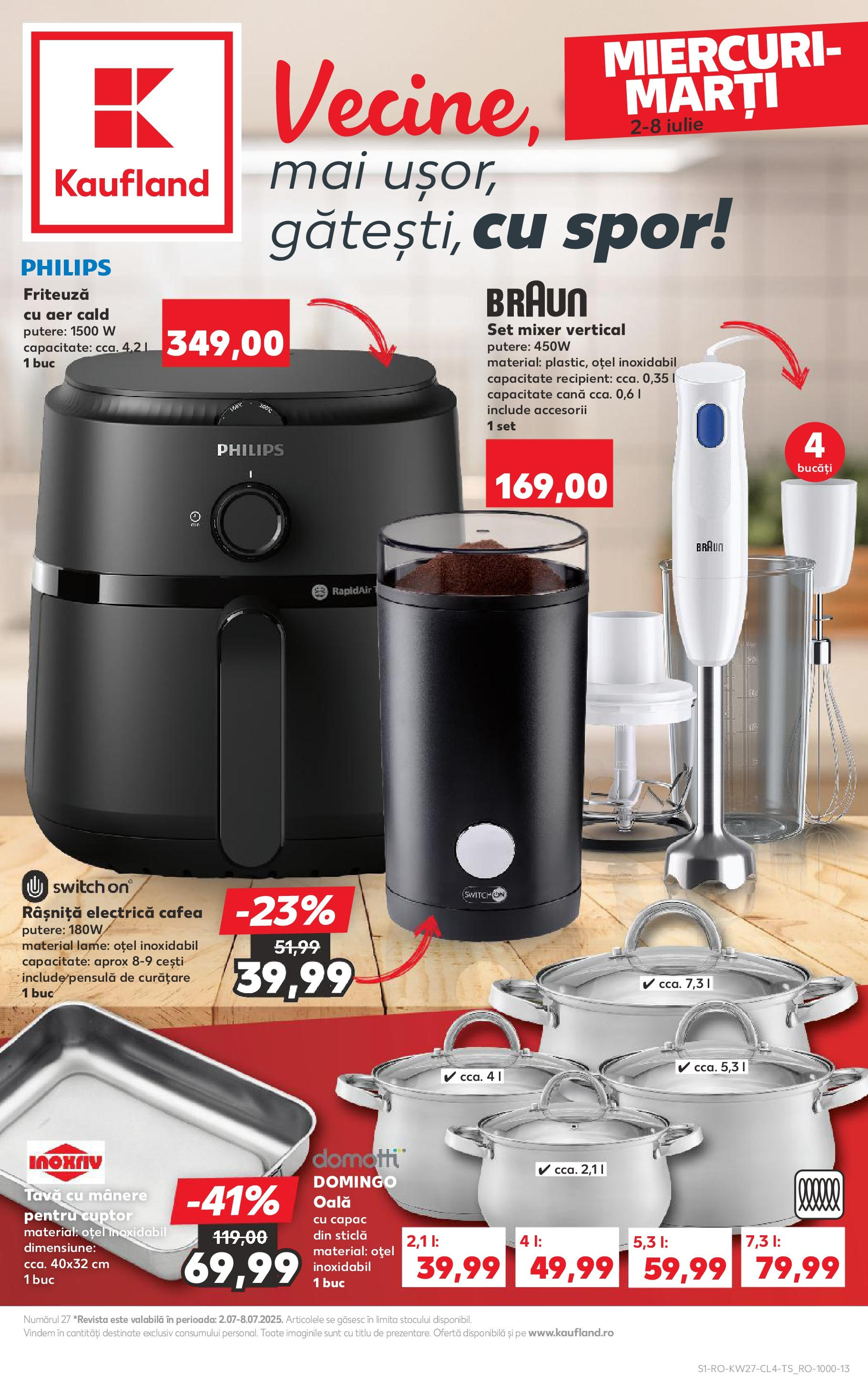 Catalog Kaufland - Râmnicu Vâlcea Nonfood 02.07.2025 - Revista si Oferta | Pagină: 1 | Produse: Enginar, Cuptor, Mixer, Friteuză