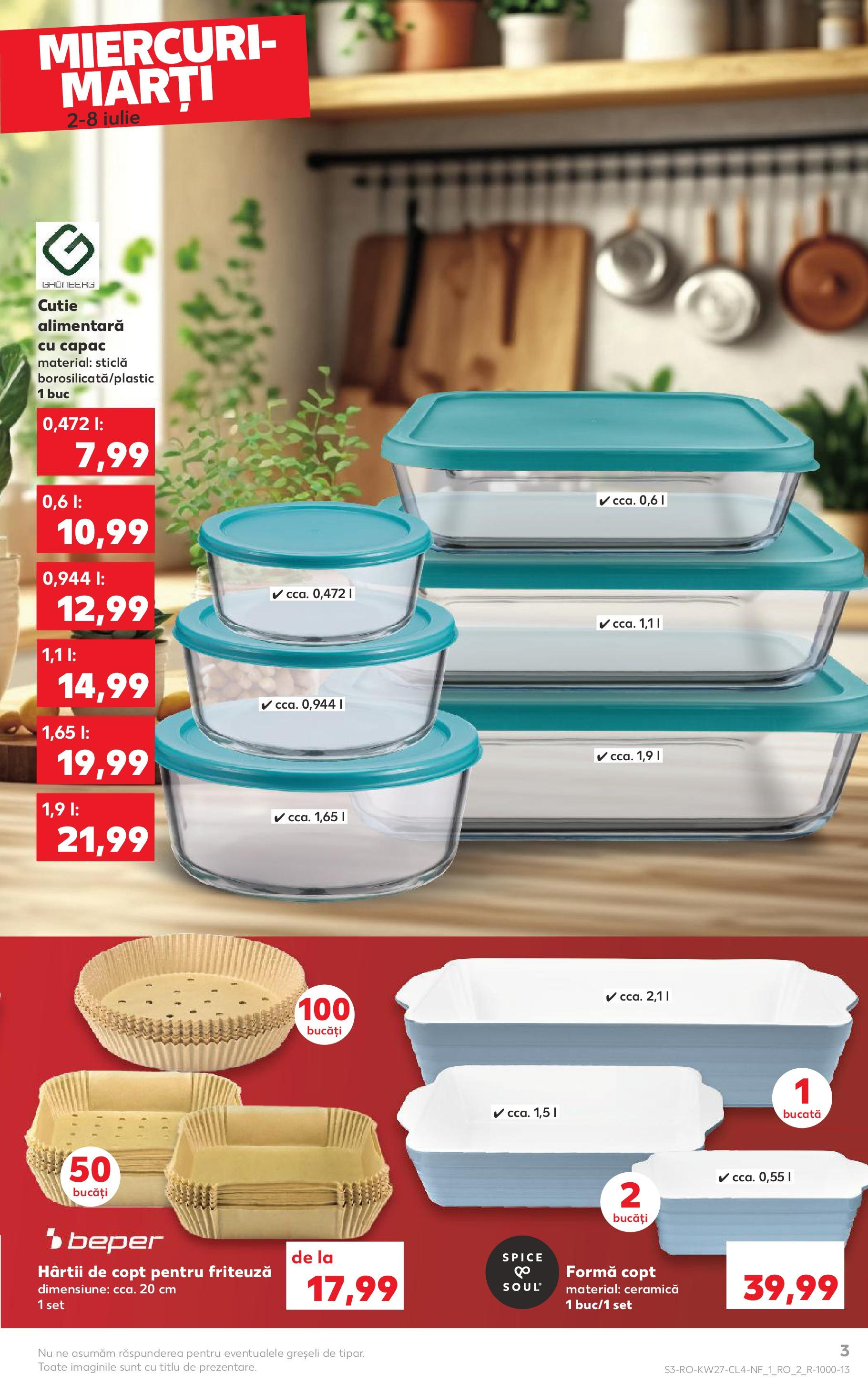 Catalog Kaufland - Râmnicu Vâlcea Nonfood 02.07.2025 - Revista si Oferta | Pagină: 3 | Produse: Friteuză, Cutie