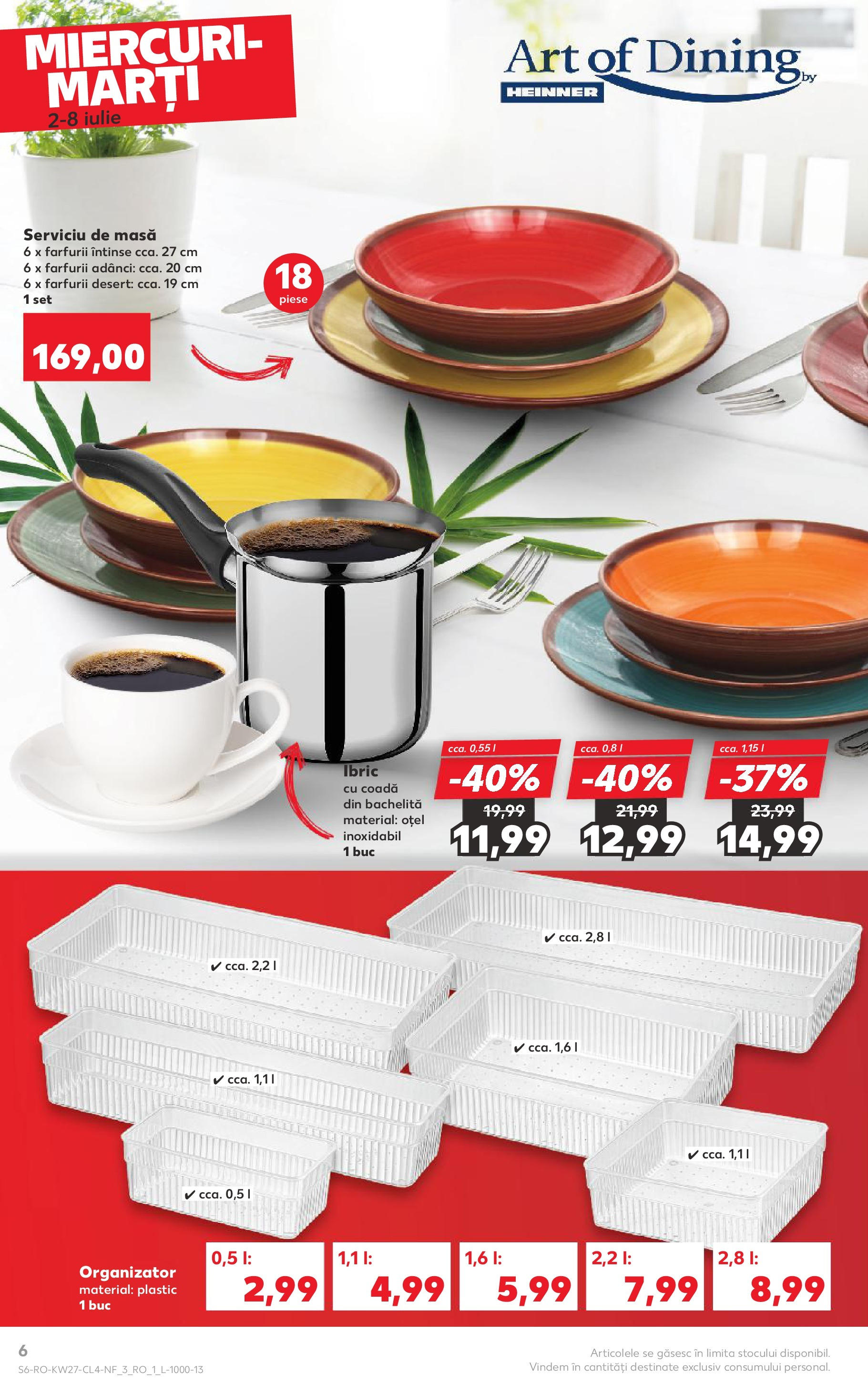 Catalog Kaufland - Râmnicu Vâlcea Nonfood 02.07.2025 - Revista si Oferta | Pagină: 6 | Produse: Masă
