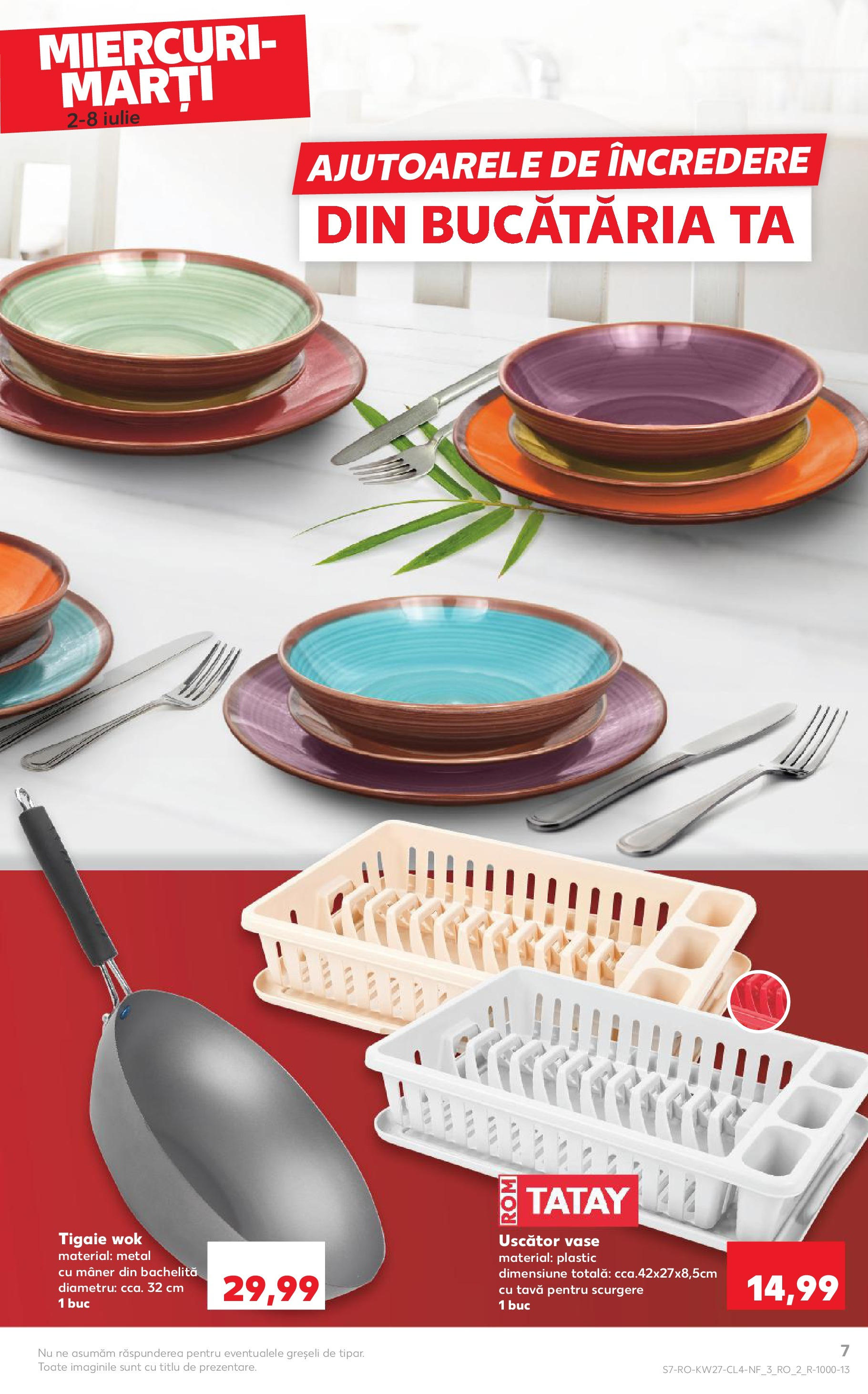 Catalog Kaufland - Râmnicu Vâlcea Nonfood 02.07.2025 - Revista si Oferta | Pagină: 7 | Produse: Uscător, Tigaie, Mâner