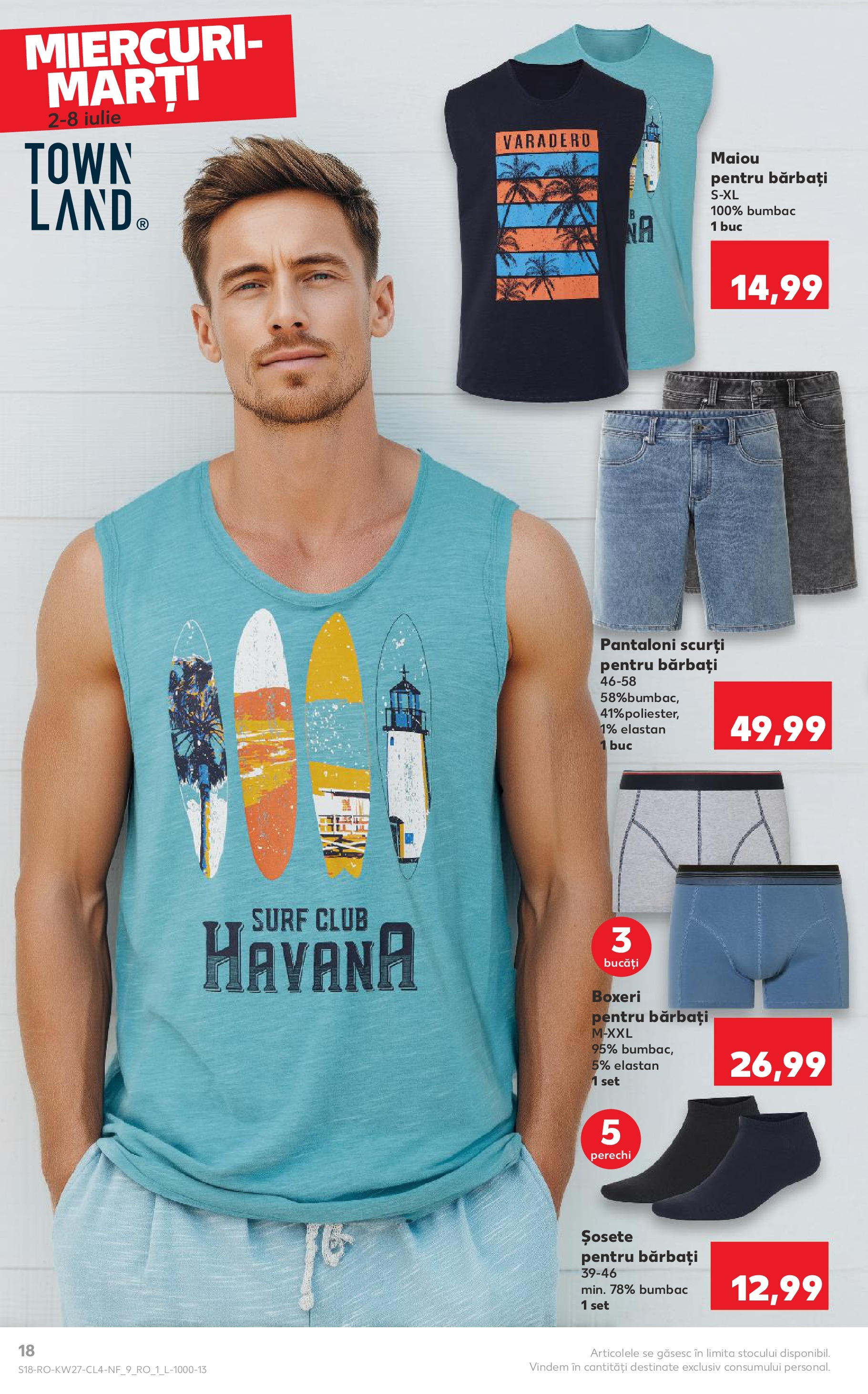 Catalog Kaufland - Râmnicu Vâlcea Nonfood 02.07.2025 - Revista si Oferta | Pagină: 18 | Produse: Maiou, Pantaloni, Pantaloni scurți, Boxeri