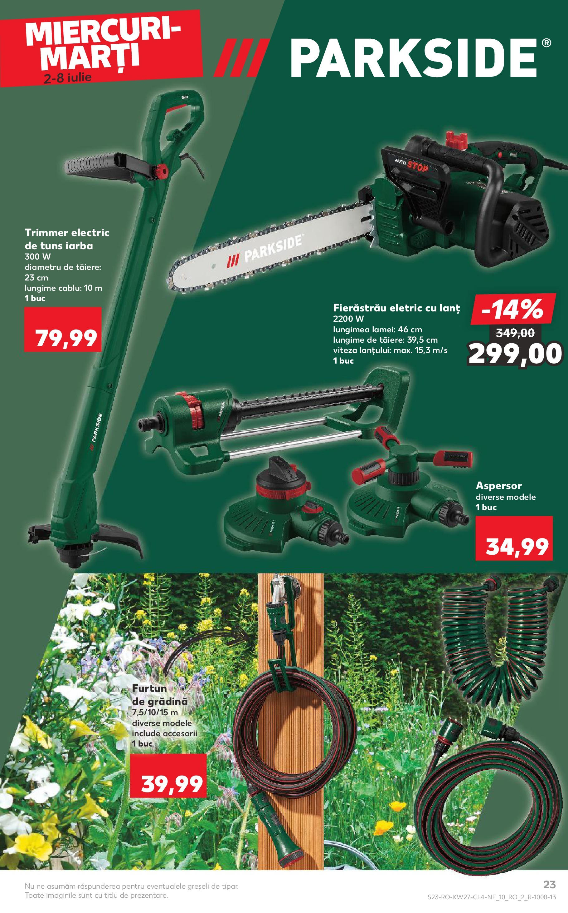 Catalog Kaufland - Râmnicu Vâlcea Nonfood 02.07.2025 - Revista si Oferta | Pagină: 23 | Produse: Trimmer, Cablu