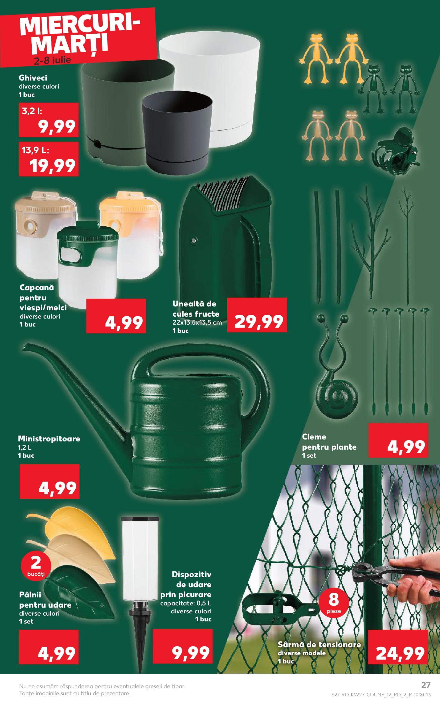 Catalog Kaufland - Râmnicu Vâlcea Nonfood 02.07.2025 - Revista si Oferta | Pagină: 27 | Produse: Ghiveci, Fructe