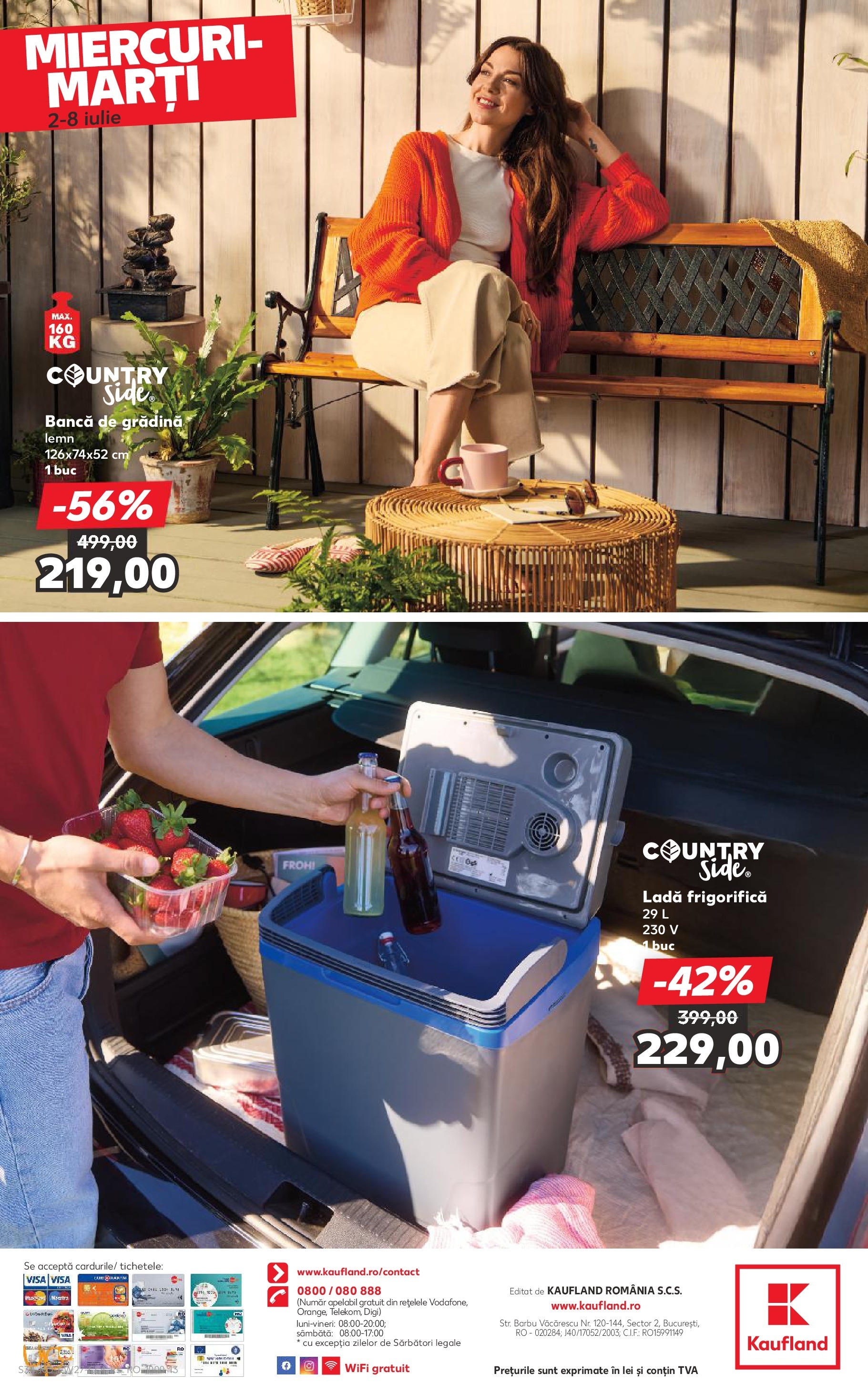 Catalog Kaufland - Râmnicu Vâlcea Nonfood 02.07.2025 - Revista si Oferta | Pagină: 34 | Produse: Bancă, Ladă frigorifică