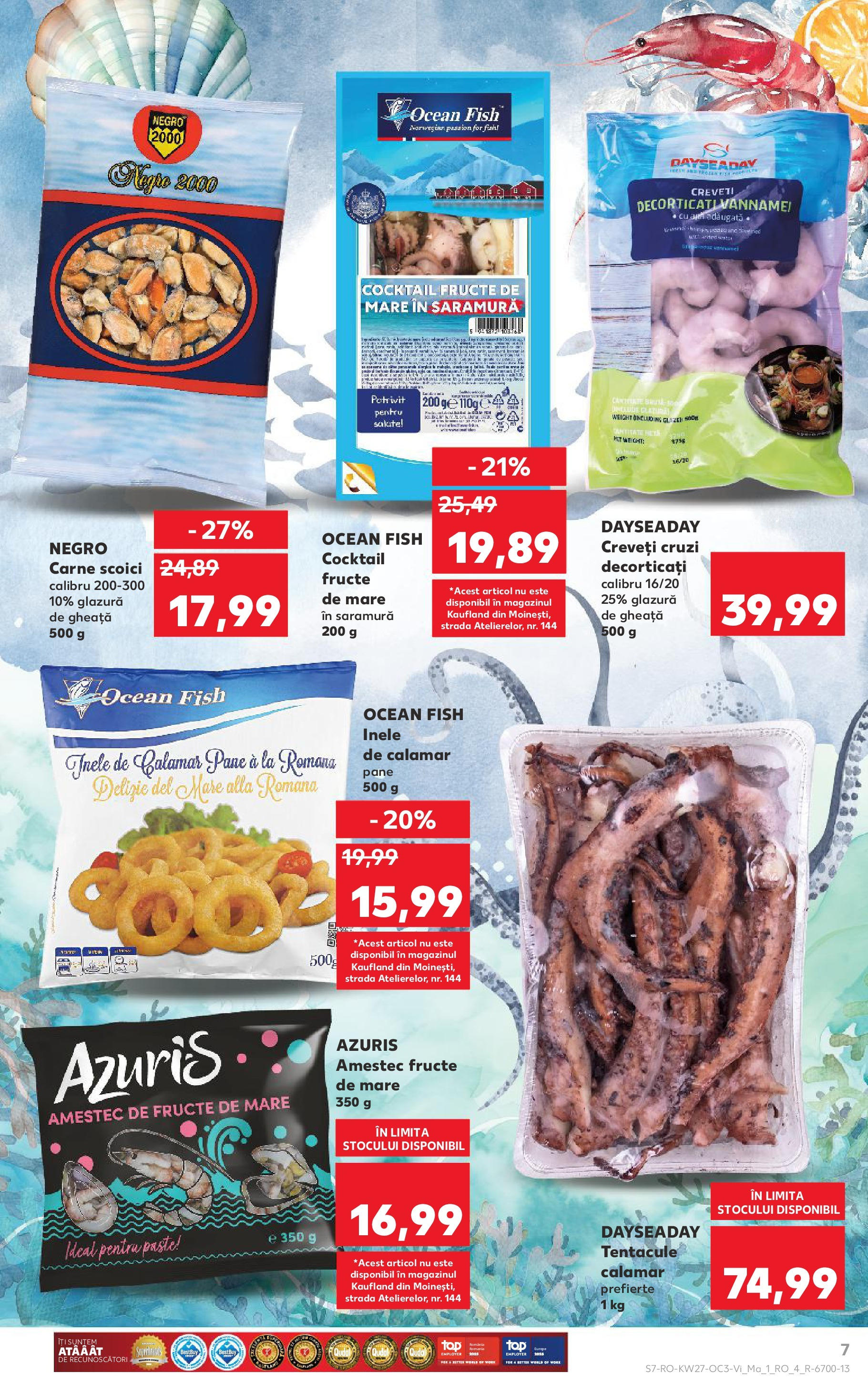 Catalog Kaufland - Râmnicu Vâlcea 04.07.2025 - Revista si Oferta | Pagină: 7 | Produse: Cocktail, Paste, Fructe, Fructe De Mare