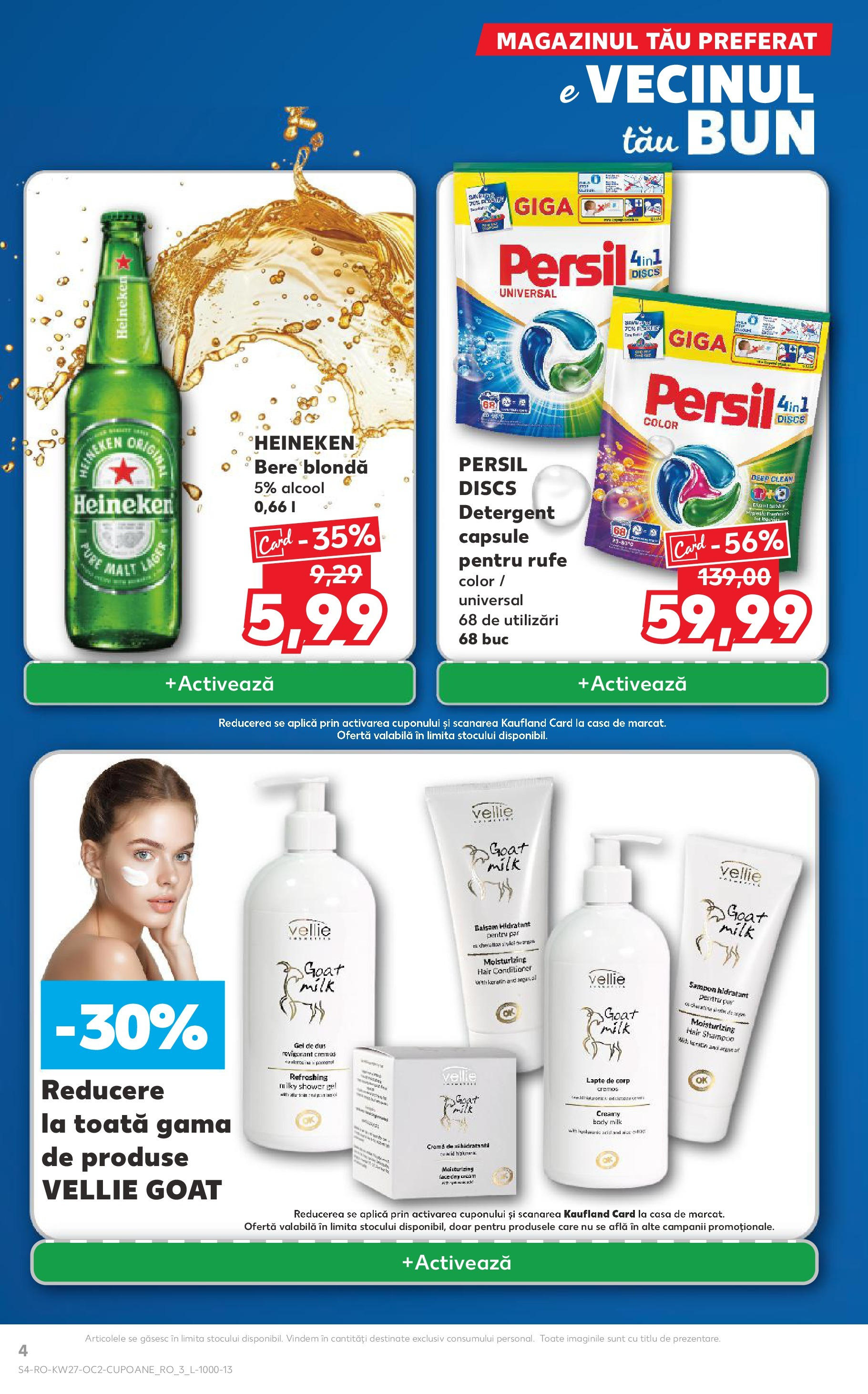Catalog Kaufland - Baia Mare 02.07.2025 || Revista si Oferte | Pagină: 4 | Produse: Balsam, Lapte de corp, Bere, Gel de duș Catalog Kaufland - Baia Mare 02.07.2025 - Revista si Oferta | Pagină: 4 | Produse: Balsam, Lapte de corp, Bere, Gel de duș