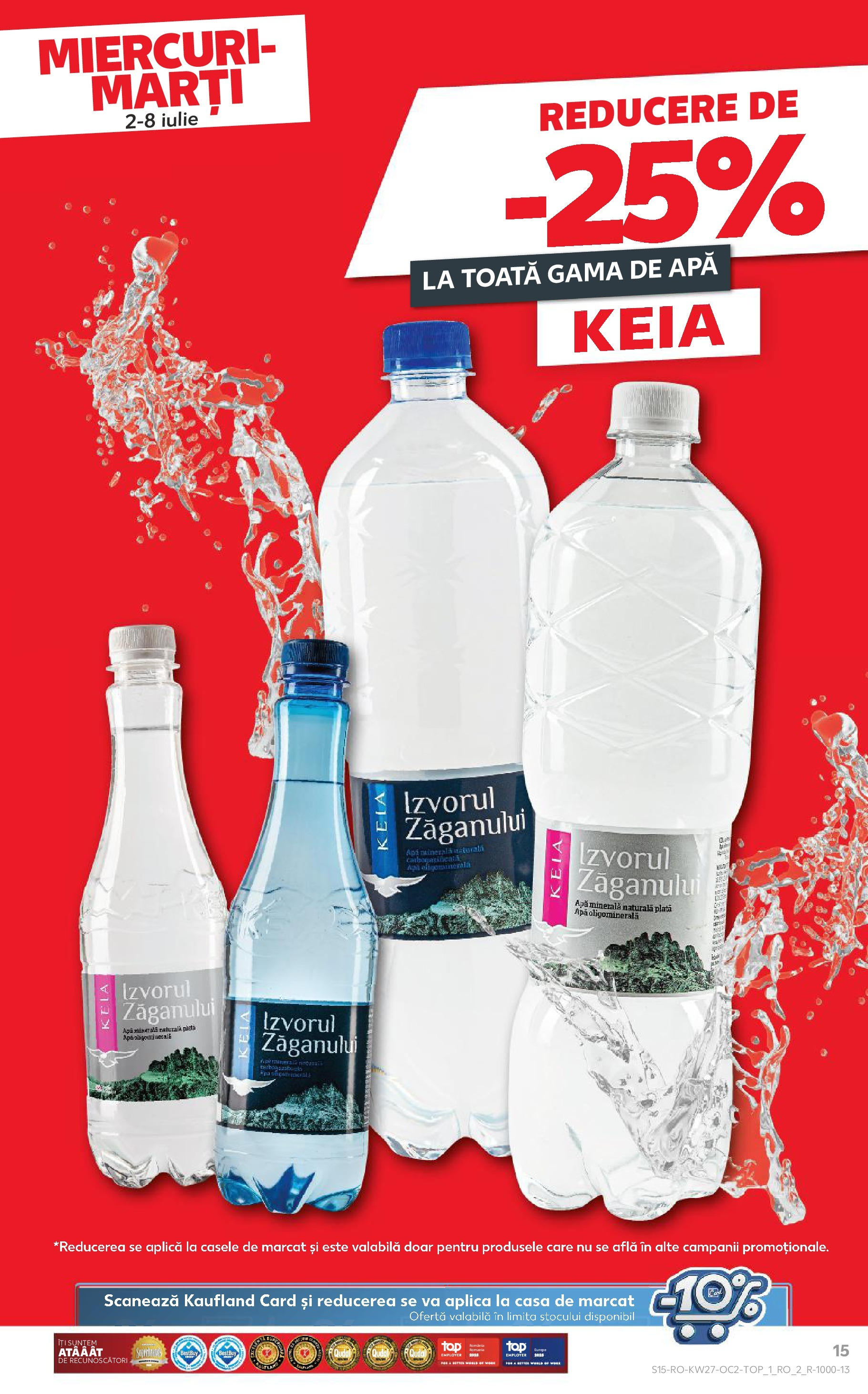 Catalog Kaufland - Baia Mare 02.07.2025 || Revista si Oferte | Pagină: 15 | Produse: Yazı tahtası kalemi, Apă Catalog Kaufland - Baia Mare 02.07.2025 - Revista si Oferta | Pagină: 15 | Produse: Yazı tahtası kalemi, Apă