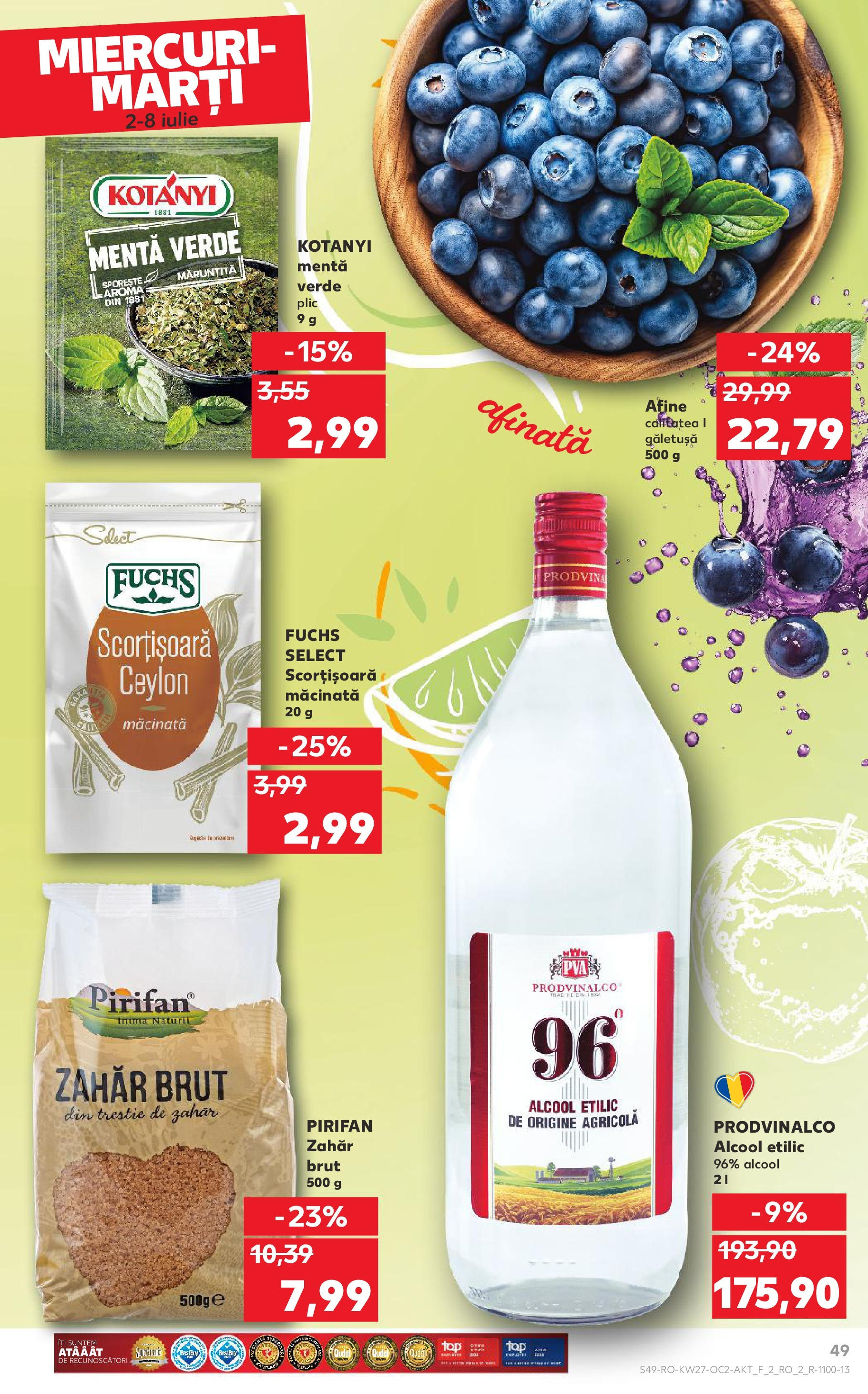 Catalog Kaufland - Baia Mare 02.07.2025 || Revista si Oferte | Pagină: 49 | Produse: Afine, Zahăr Catalog Kaufland - Baia Mare 02.07.2025 - Revista si Oferta | Pagină: 49 | Produse: Afine, Zahăr