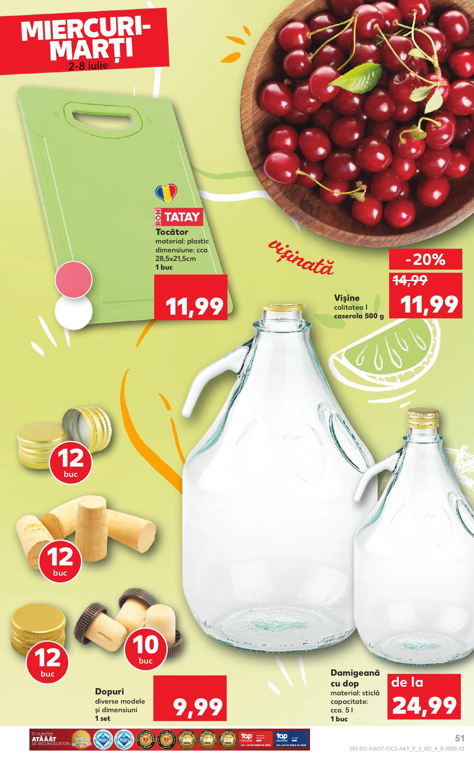 Catalog Kaufland - Bucureşti 02.07.2025 || Revista si Oferte | Pagină: 51 | Produse: Tocător Catalog Kaufland - Bucureşti 02.07.2025 - Revista si Oferta | Pagină: 51 | Produse: Tocător
