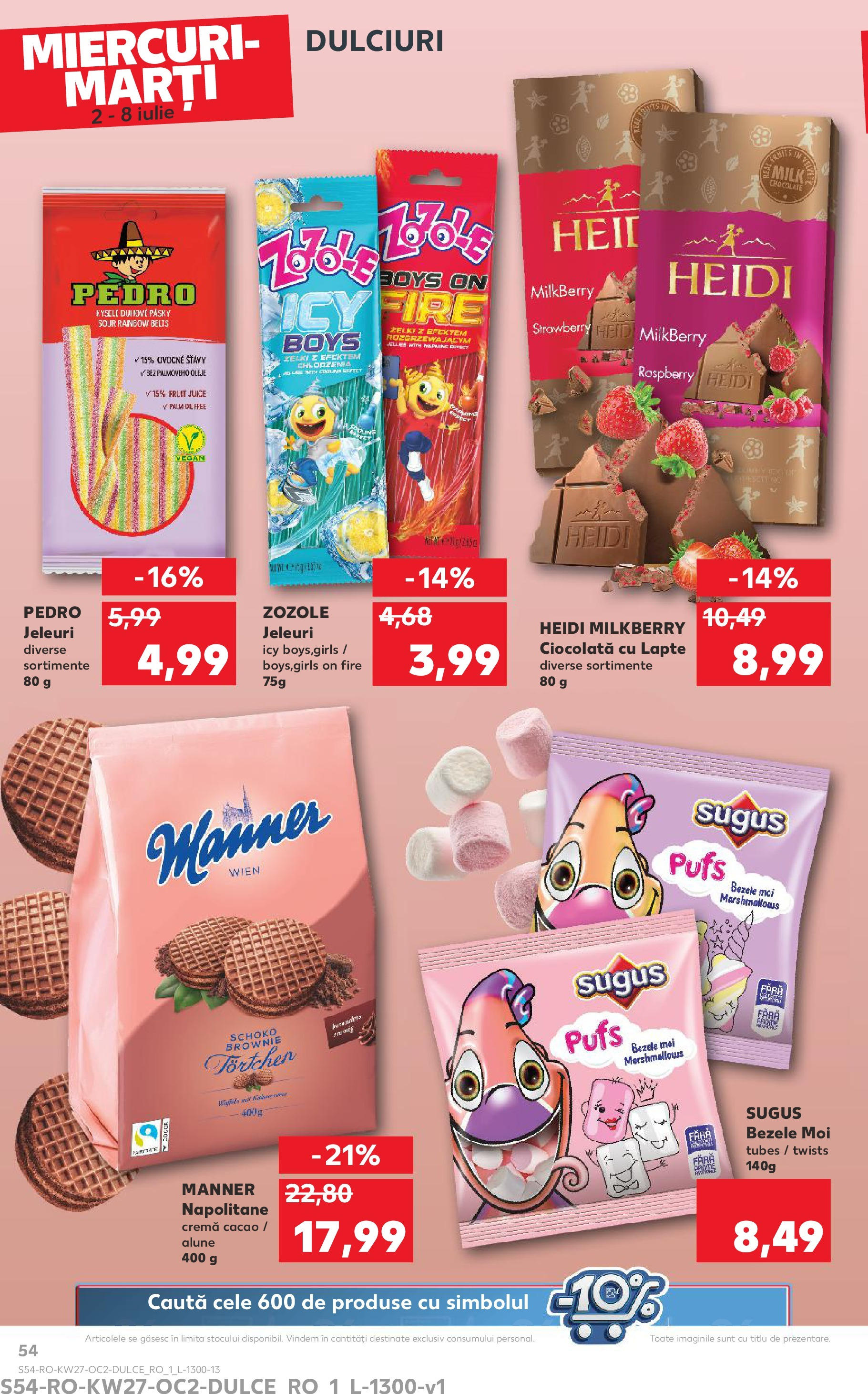Catalog Kaufland - Baia Mare 02.07.2025 || Revista si Oferte | Pagină: 54 | Produse: Lapte, Ciocolată, Cacao, Jeleuri Catalog Kaufland - Baia Mare 02.07.2025 - Revista si Oferta | Pagină: 54 | Produse: Lapte, Ciocolată, Cacao, Jeleuri