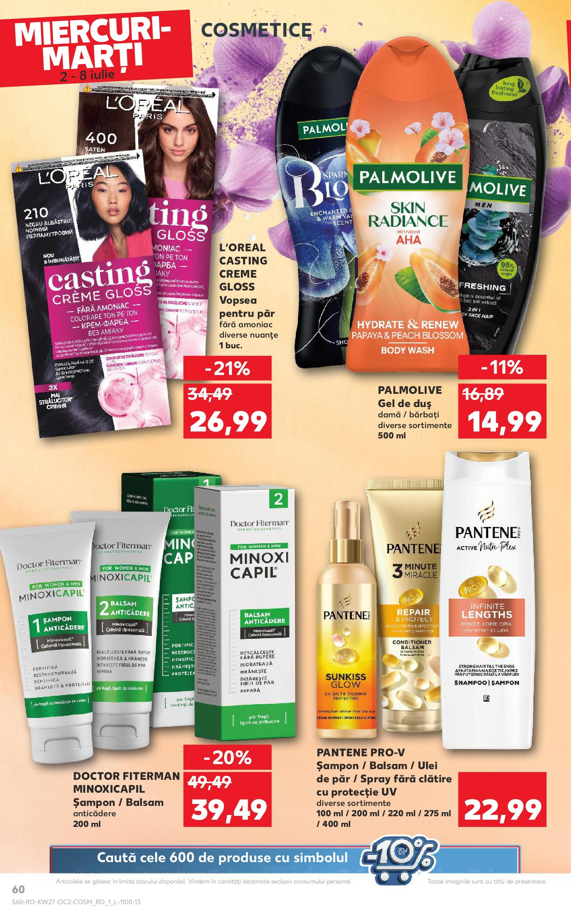 Catalog Kaufland - Baia Mare 02.07.2025 || Revista si Oferte | Pagină: 60 | Produse: Cadă, Șampon, Ulei, Gel de duș Catalog Kaufland - Baia Mare 02.07.2025 - Revista si Oferta | Pagină: 60 | Produse: Cadă, Șampon, Ulei, Gel de duș