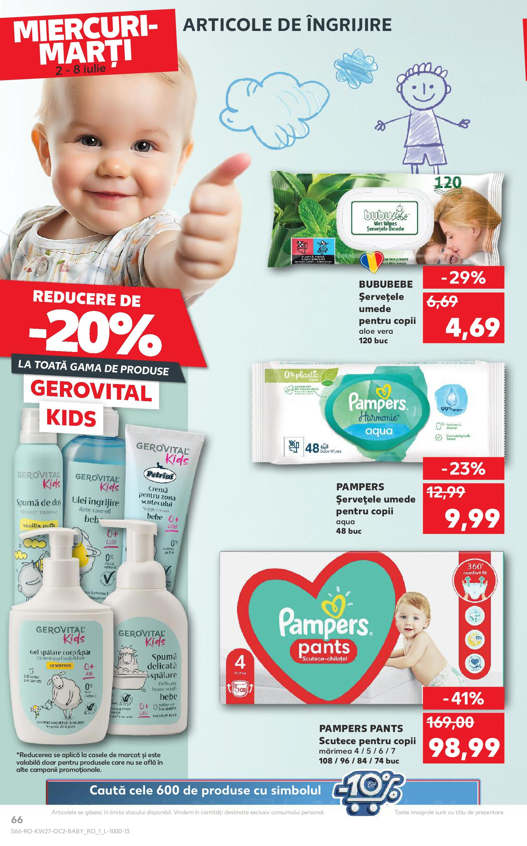 Catalog Kaufland - Baia Mare 02.07.2025 || Revista si Oferte | Pagină: 66 | Produse: Pirinç gevreği, Aloe vera, Șervețele umede, Scutece Catalog Kaufland - Baia Mare 02.07.2025 - Revista si Oferta | Pagină: 66 | Produse: Pirinç gevreği, Aloe vera, Șervețele umede, Scutece