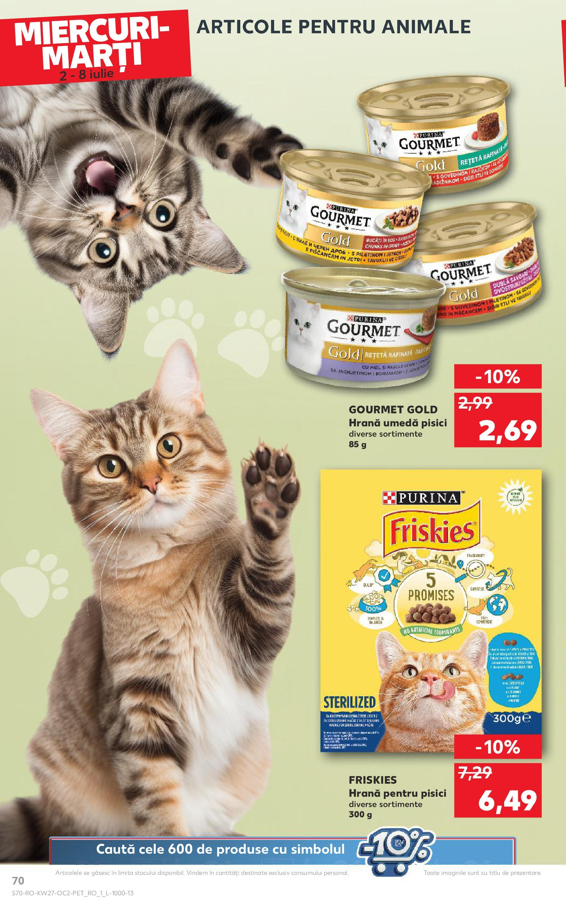 Catalog Kaufland - Baia Mare 02.07.2025 || Revista si Oferte | Pagină: 70 | Produse: Hrană pentru pisici, Sos Catalog Kaufland - Baia Mare 02.07.2025 - Revista si Oferta | Pagină: 70 | Produse: Hrană pentru pisici, Sos