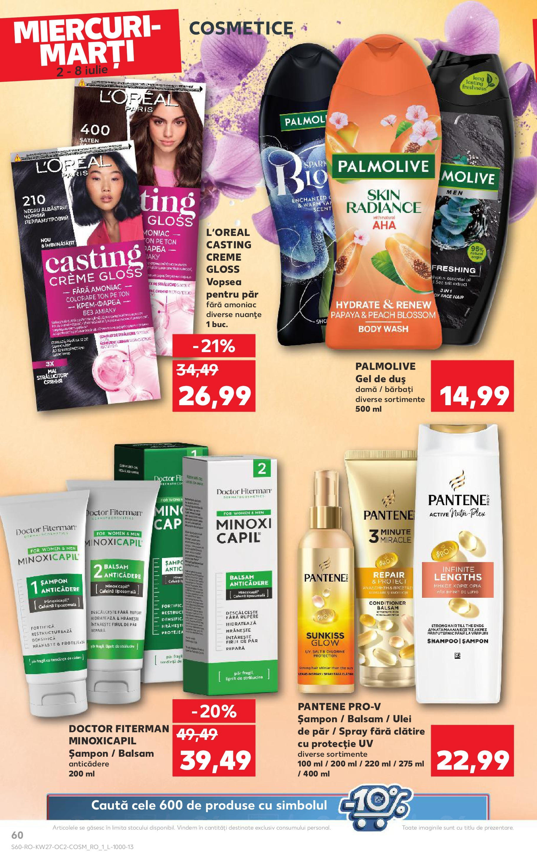 Catalog Kaufland - Bucureşti 02.07.2025 || Revista si Oferte | Pagină: 60 | Produse: Vopsea, Body, Șampon, Gel de duș Catalog Kaufland - Bucureşti 02.07.2025 - Revista si Oferta | Pagină: 60 | Produse: Vopsea, Body, Șampon, Gel de duș