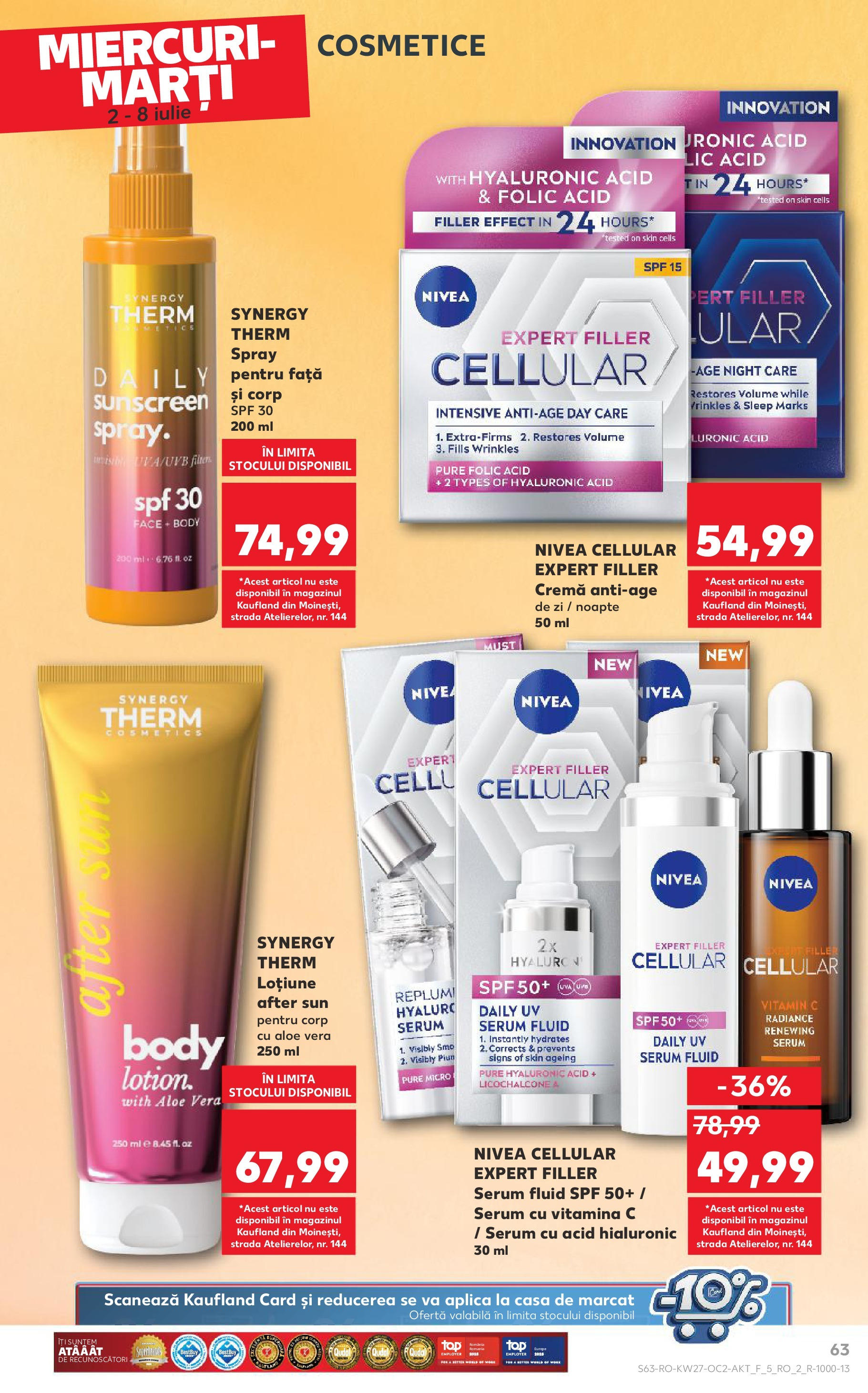 Catalog Kaufland - Bucureşti 02.07.2025 || Revista si Oferte | Pagină: 63 | Produse: Serum, Aloe vera, Body, Cremă Catalog Kaufland - Bucureşti 02.07.2025 - Revista si Oferta | Pagină: 63 | Produse: Serum, Aloe vera, Body, Cremă