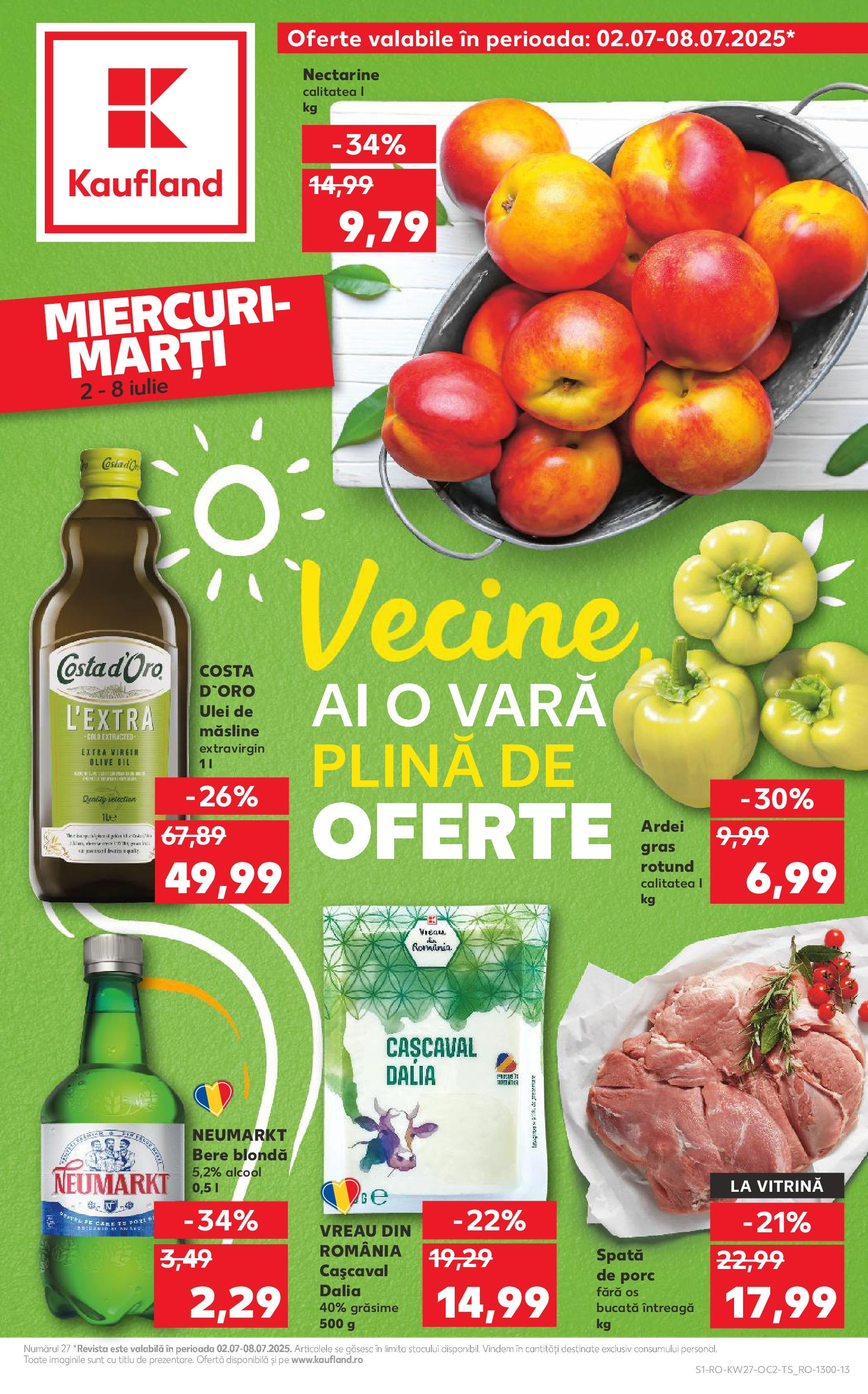 Catalog Kaufland - Baia Mare 02.07.2025 || Revista si Oferte | Pagină: 1 | Produse: Temizlik kovası, Cașcaval, Ulei, Bere Catalog Kaufland - Baia Mare 02.07.2025 - Revista si Oferta | Pagină: 1 | Produse: Temizlik kovası, Cașcaval, Ulei, Bere