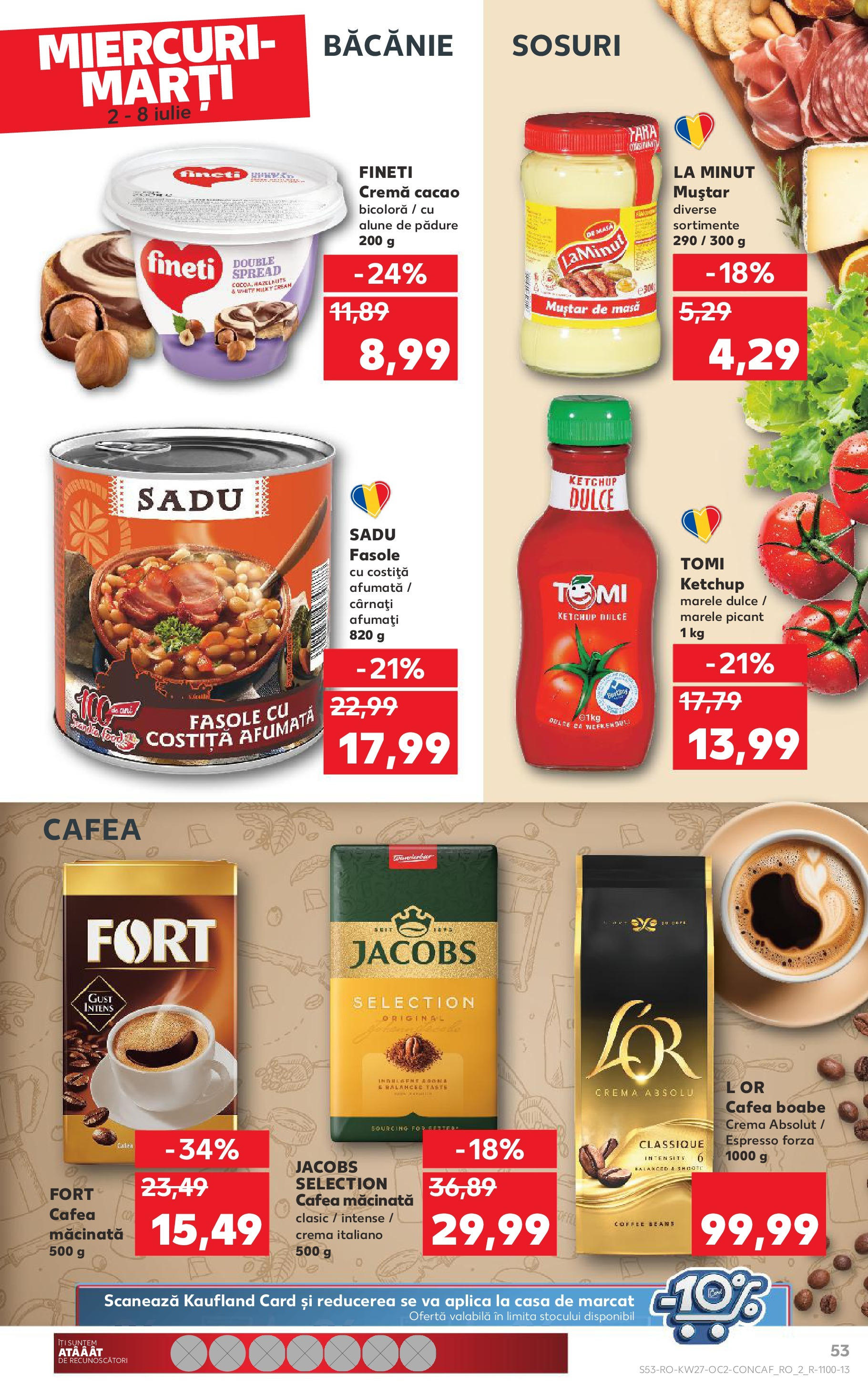 Catalog Kaufland - Sfântu Gheorghe 02.07.2025 || Revista si Oferte | Pagină: 53 | Produse: Masă, Köpek çiti, Muștar, Cârnați Catalog Kaufland - Sfântu Gheorghe 02.07.2025 - Revista si Oferta | Pagină: 53 | Produse: Masă, Köpek çiti, Muștar, Cârnați