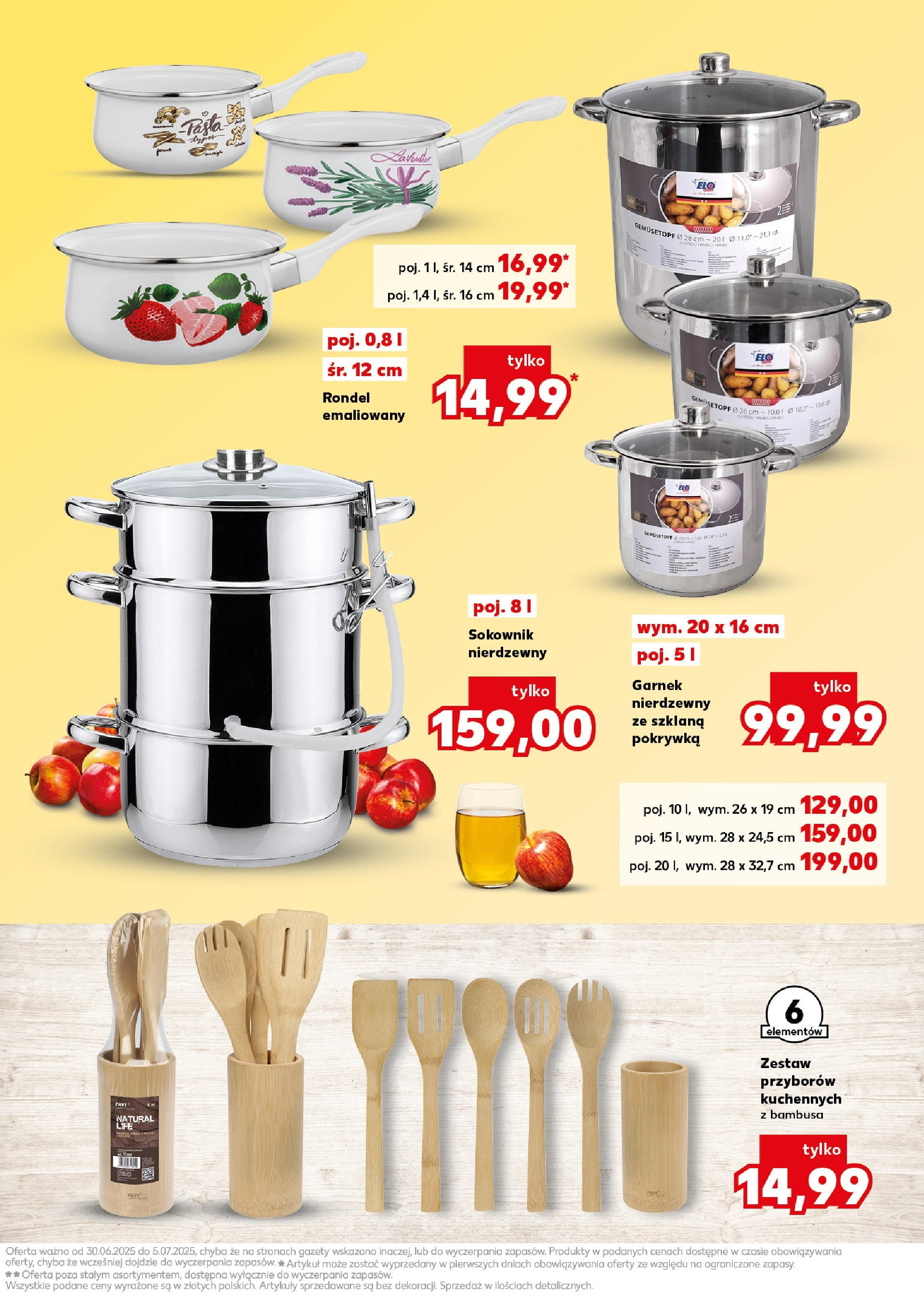 Kaufland gazetka - Przetwory od 30.06.2025 - od jutra PDF | Strona: 7 | Produkty: Garnek, Sokownik