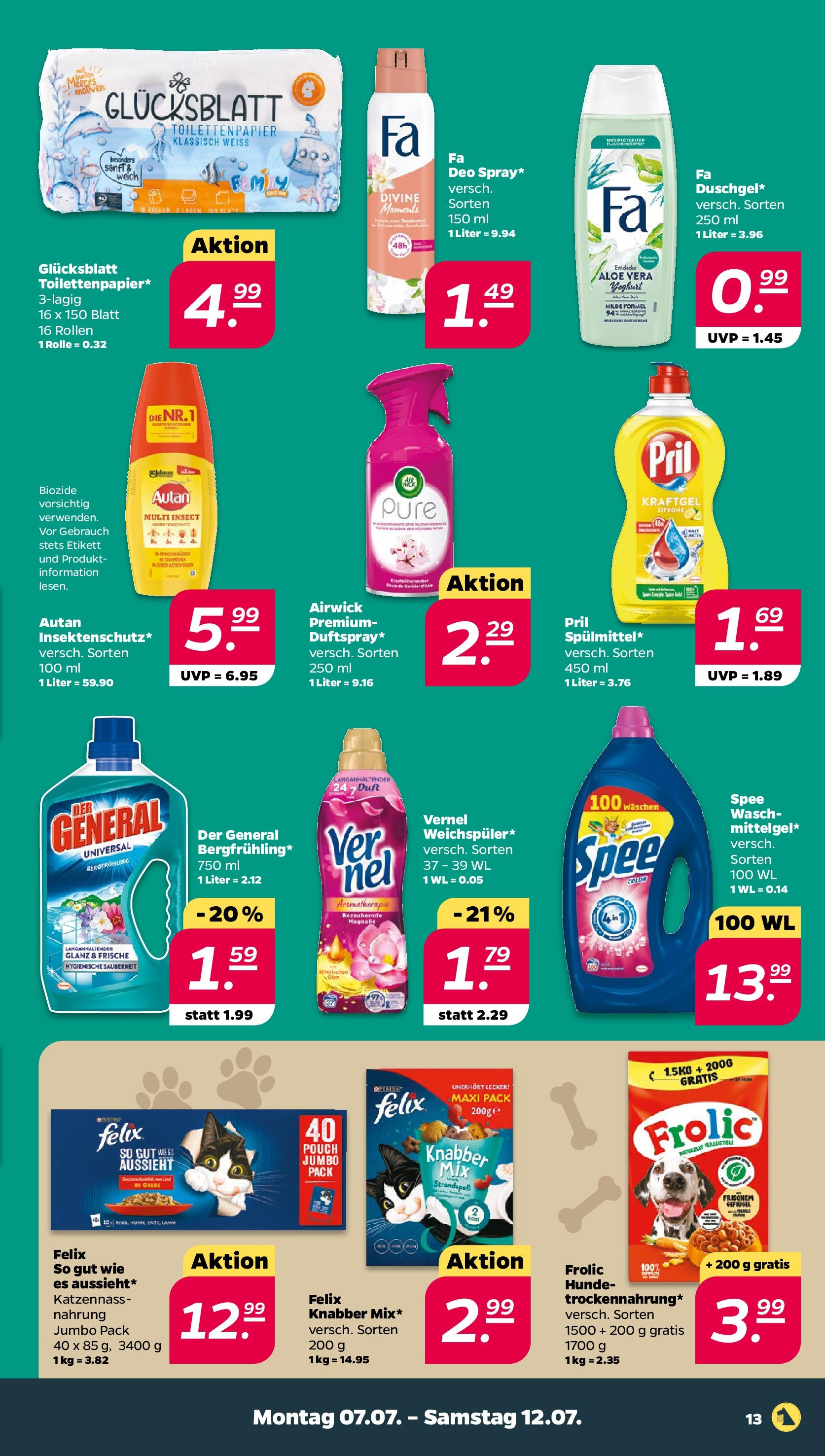 Netto - Netto APS : Wochenangebote ab 06.07.2025 → Angebote nächste Woche | Seite: 15 | Produkte: Duft, Spee, Pril, Vernel