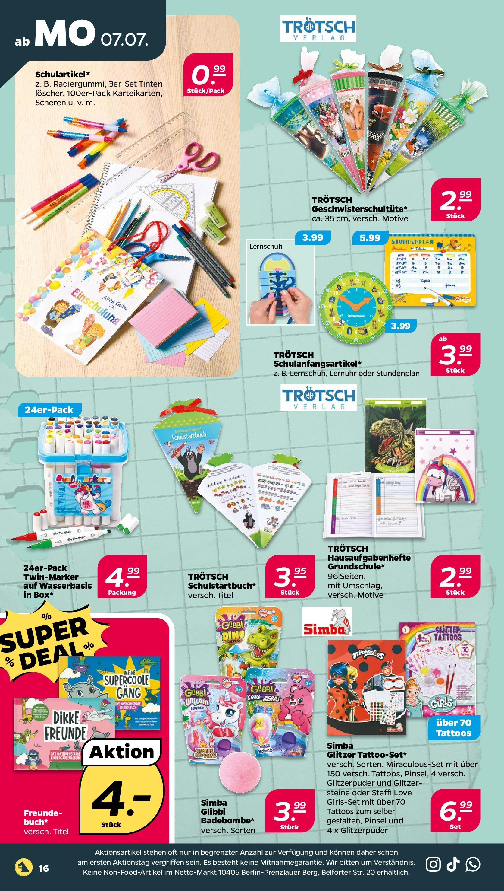Netto - Netto APS : Wochenangebote ab 06.07.2025 → Angebote nächste Woche | Seite: 18 | Produkte: Box, Pinsel
