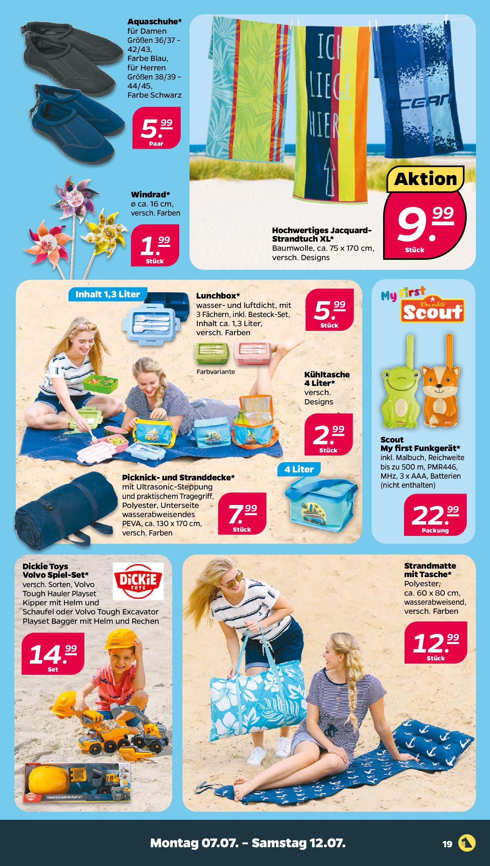 Netto - Netto APS : Wochenangebote ab 06.07.2025 → Angebote nächste Woche | Seite: 21 | Produkte: Batterien, Strandtuch, Liege, Wasser
