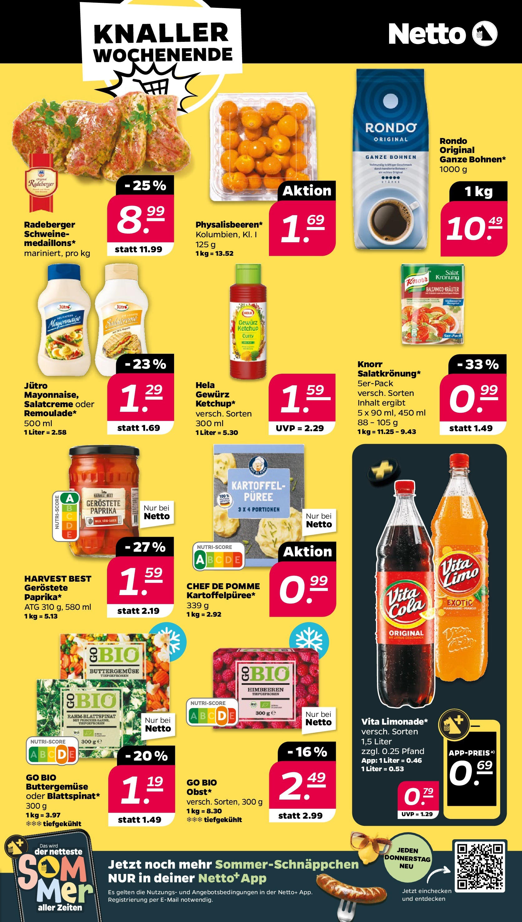 Netto - Netto APS : Wochenangebote ab 06.07.2025 → Angebote nächste Woche | Seite: 33 | Produkte: Himbeeren, Paprika, Mango, Salat