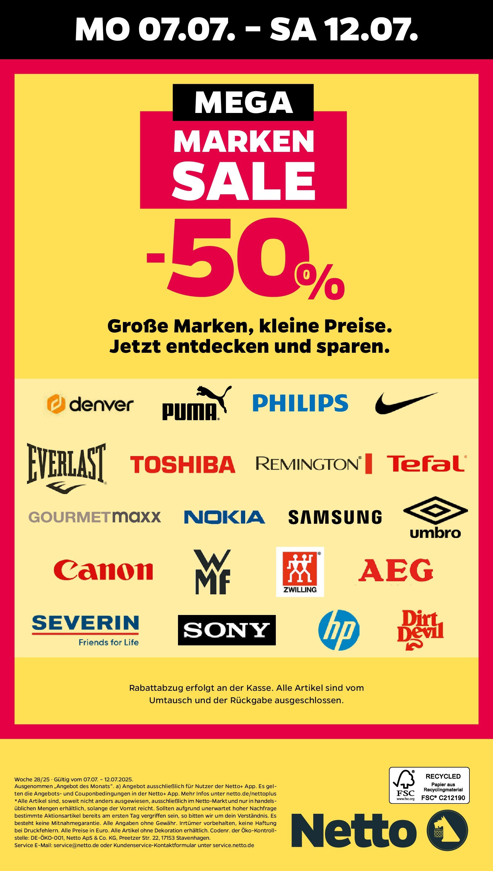 Netto - Netto APS : Wochenangebote ab 06.07.2025 → Angebote nächste Woche | Seite: 34 | Produkte: HP, Sony, Philips, Samsung