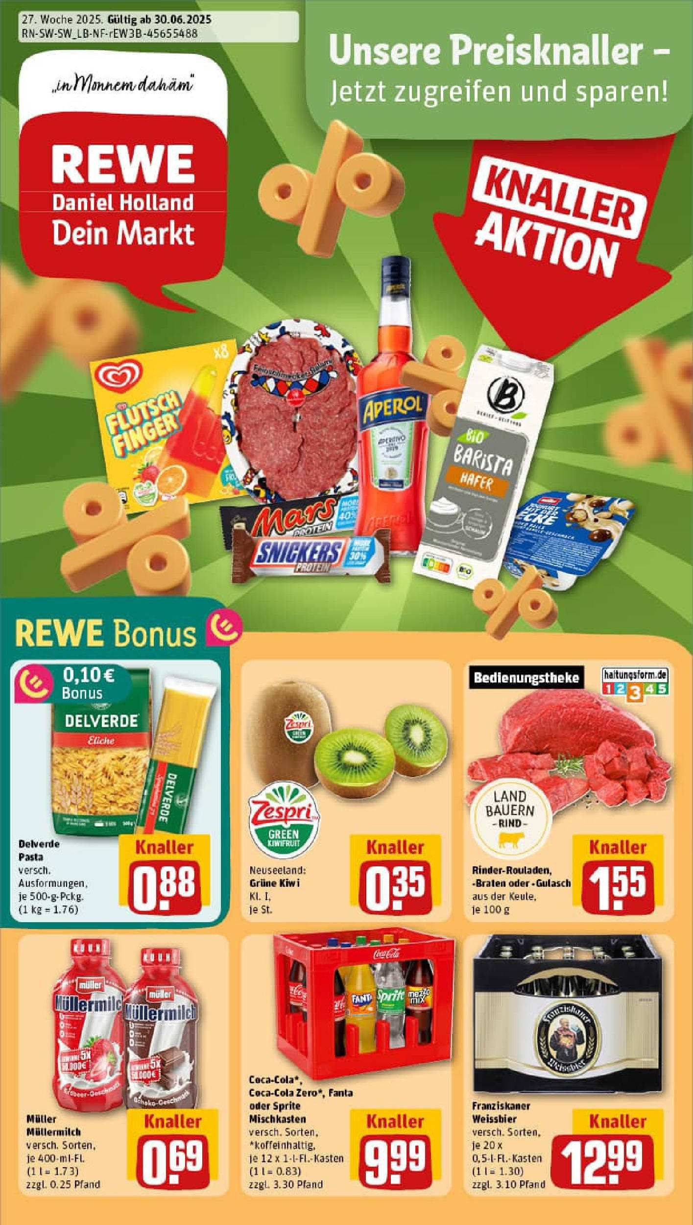 REWE Prospekt ab 29.06.2025 nächste Woche - Prospekt Mannheim / Waldhof Vorschau von dem Prospekt des Geschäftes Rewe, gültig ab dem 29.06.2025