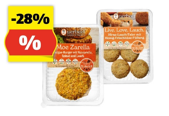 QUERBEET Vegetarische Sommerlaibchen, 180 g
