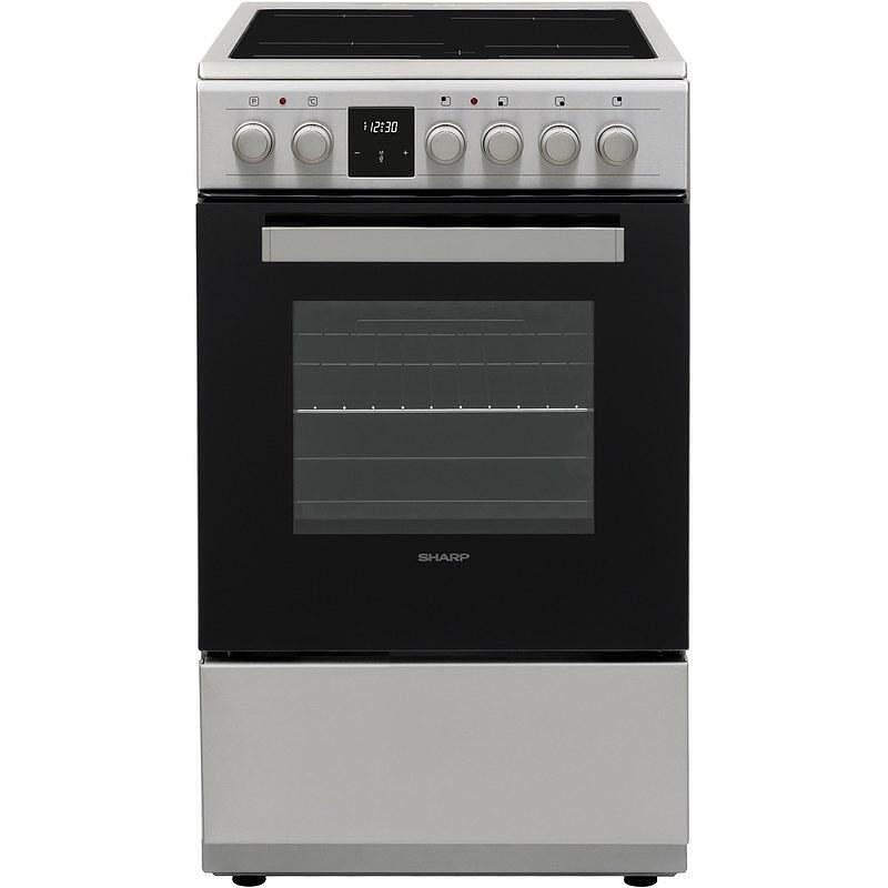Готварска печка (ток) Sharp KF-56FVDT22IMK-EU , INOX , Керамични