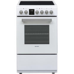 Готварска печка (ток) Sharp KF-56FVDT22WMK-EU , Бял , Керамични