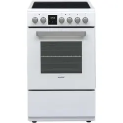 Готварска печка (ток) Sharp KF-56FVDT22WMK-EU , Бял , Керамични
