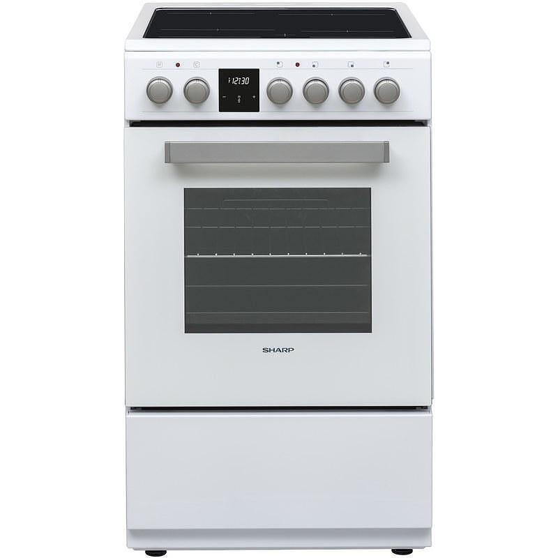 Готварска печка (ток) Sharp KF-56FVDT22WMK-EU , Бял , Керамични