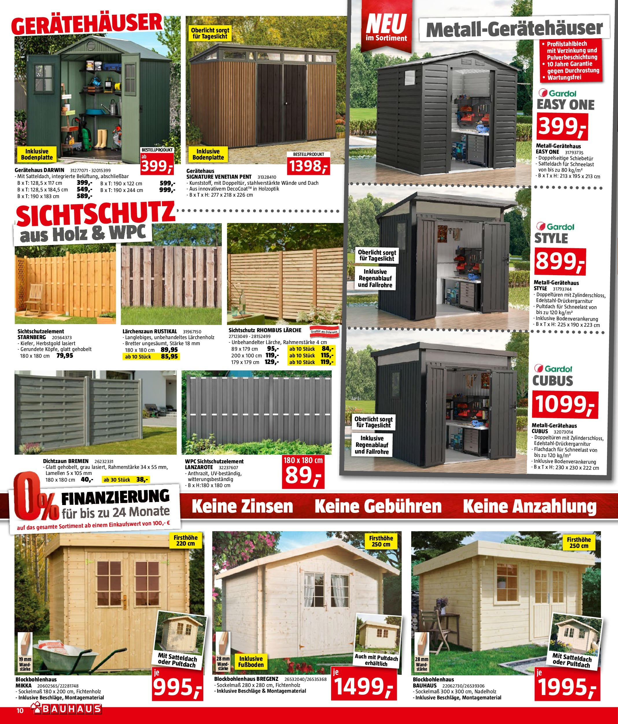 Bauhaus Prospekt aktuell von 09.07.2025 - Aktuelle Angebote | Seite: 10
