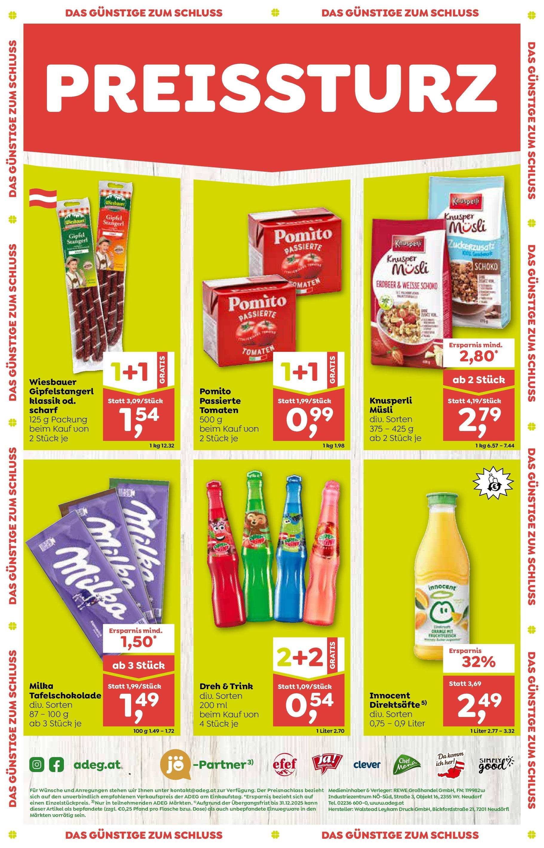 ADEG Sonntag, Laterns, Schoppernau von 03.07.2025 - Aktuelle Angebote | Seite: 8 | Produkte: Tomaten