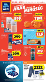 Aldi újság érvényessége 2025.07.09.-ig