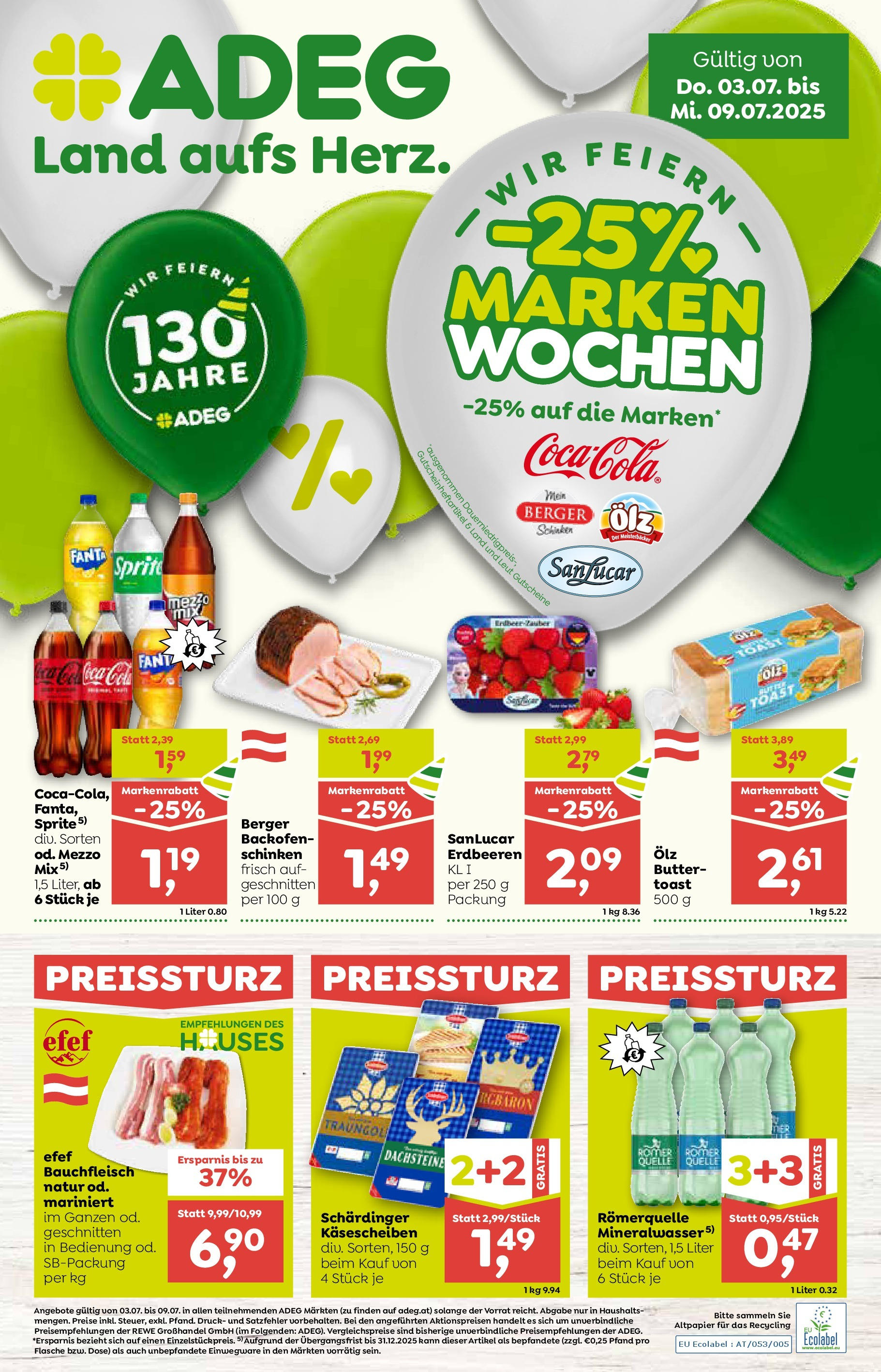  ADEG Weissenbach, Hausmening, Muehldorf ab (03.07.2025 - 09.07.2025) - Seite 1