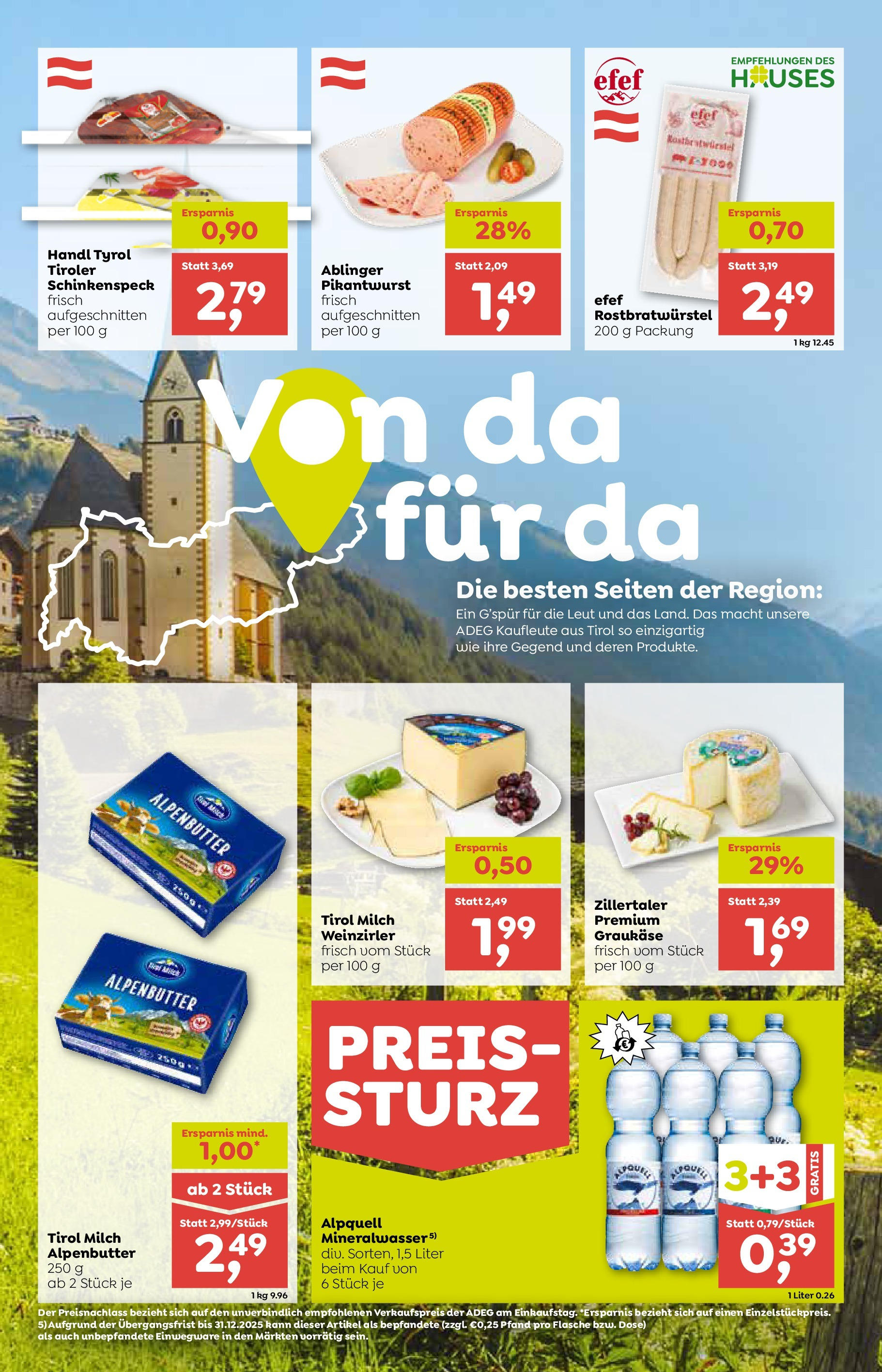 ADEG Ramsau, Abfaltersbach, Lienz/Tristach von 03.07.2025 - Aktuelle Angebote | Seite: 4 | Produkte: Milch